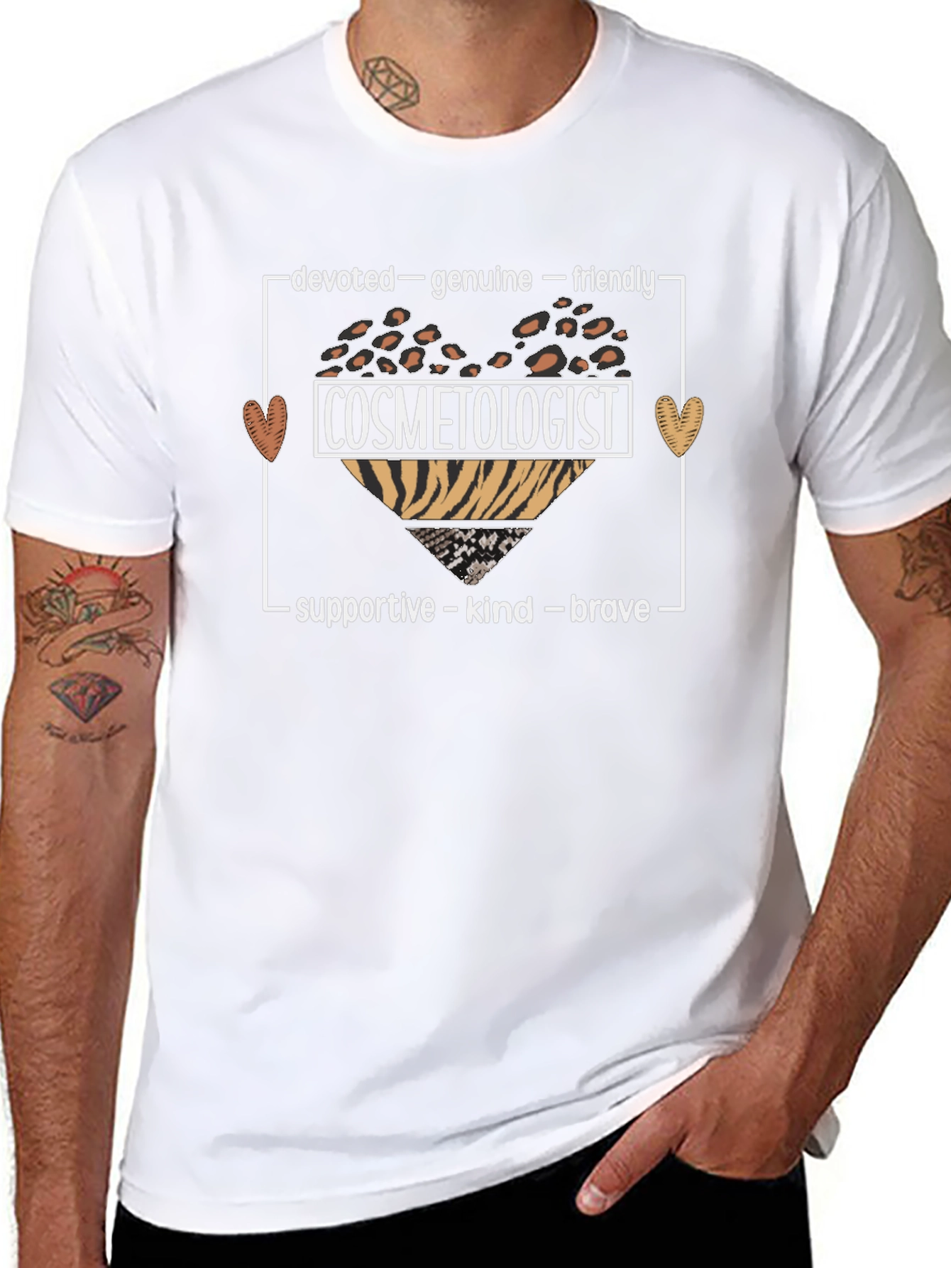 Cosmetologist T-Shirt - Devoted Genuine Friendly