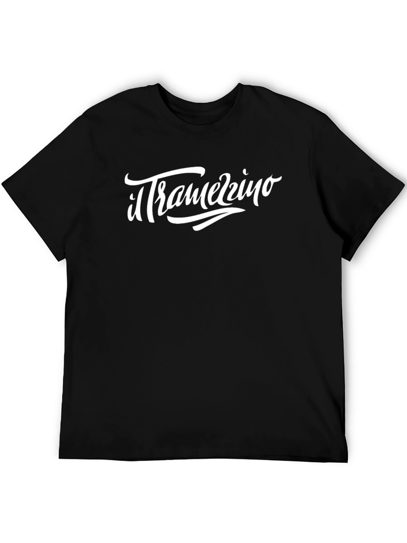 Il Tramerzzino Mens Black Graphic T-Shirt