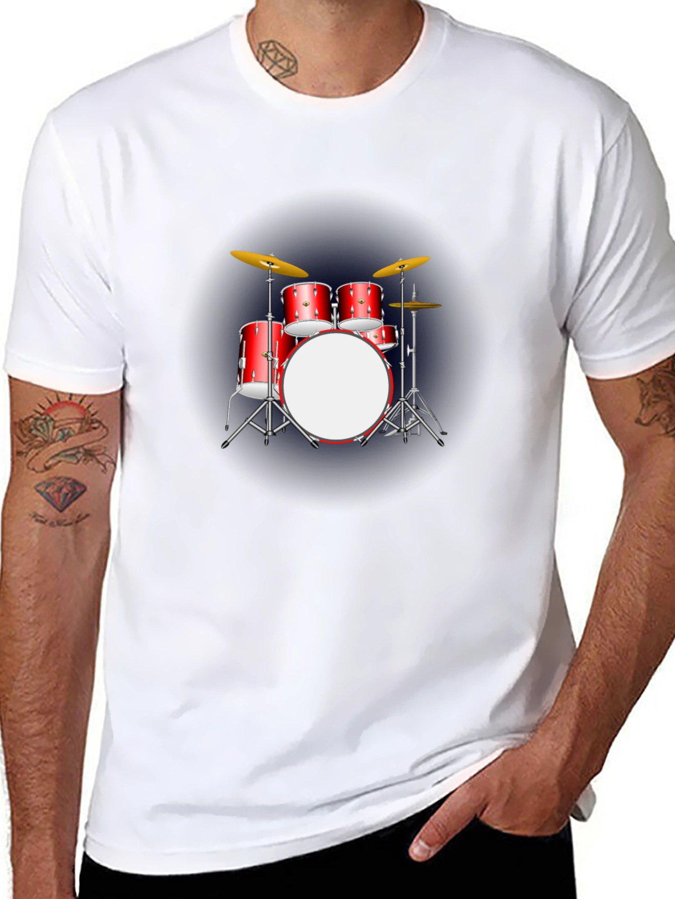 Drum Kit Graphic Tee - Musician Apparel