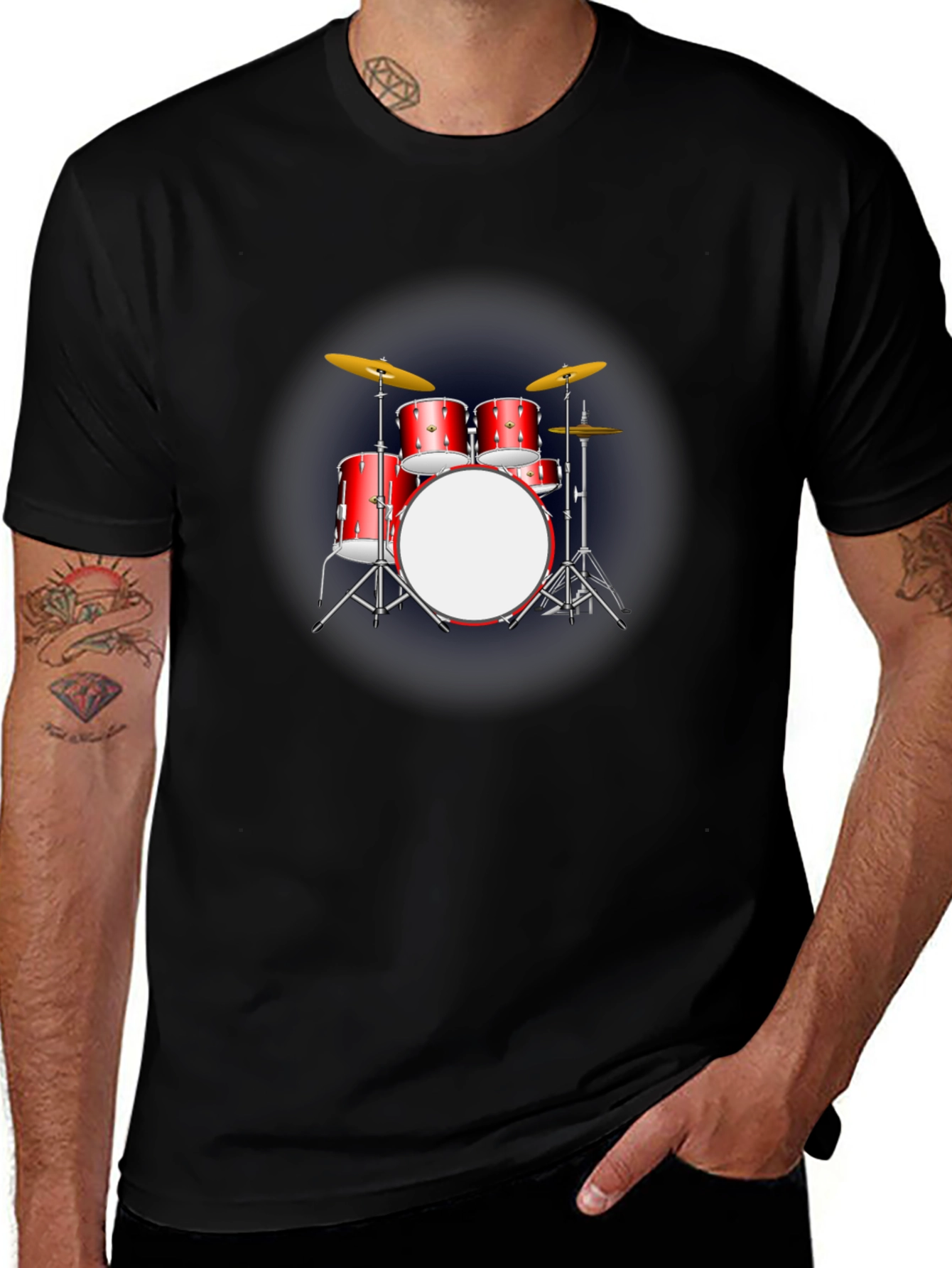 Drum Kit Graphic Tee - Musician Apparel