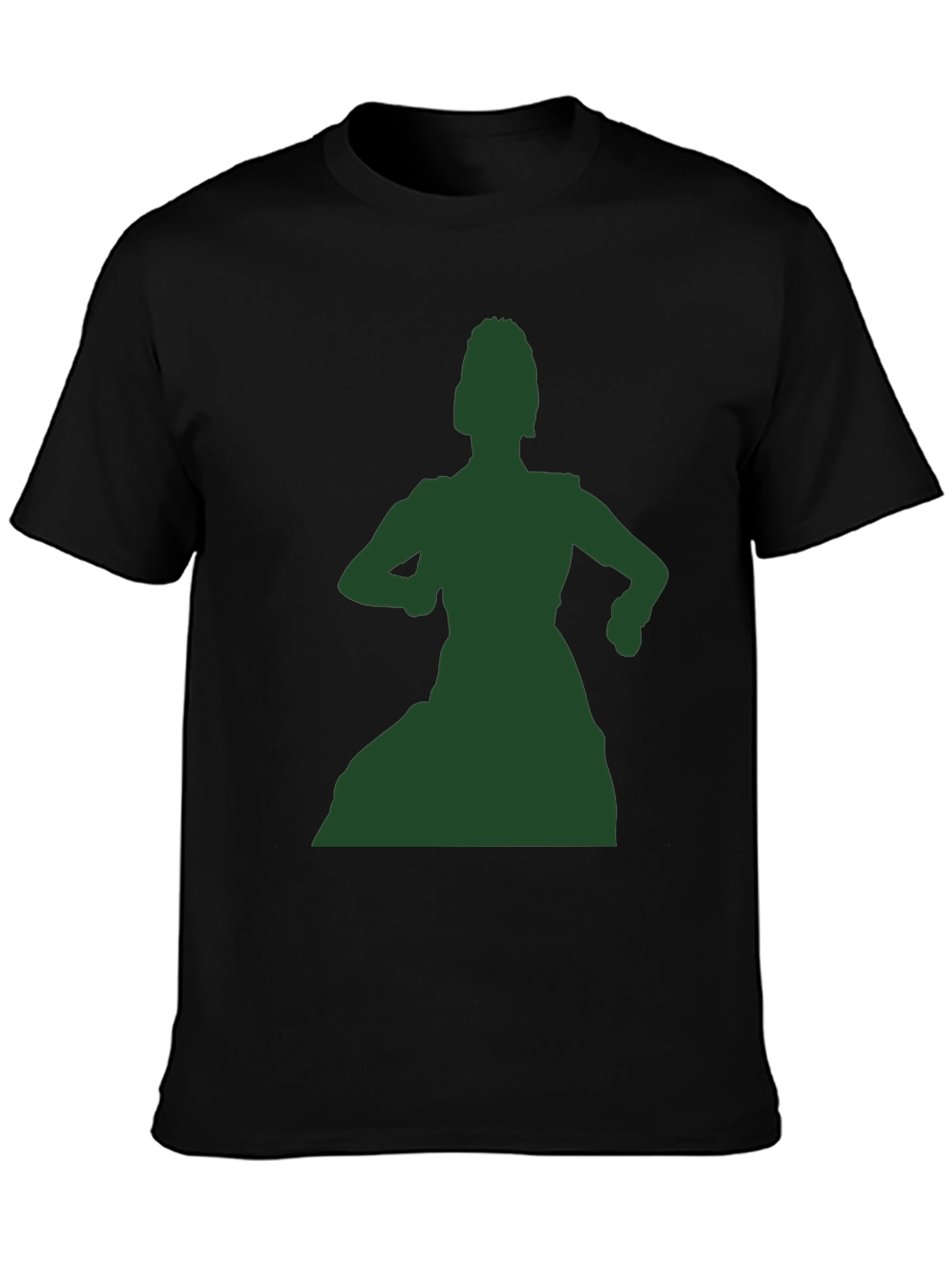 Silhouette Dance Graphic T-Shirt - Stylish Black Tee