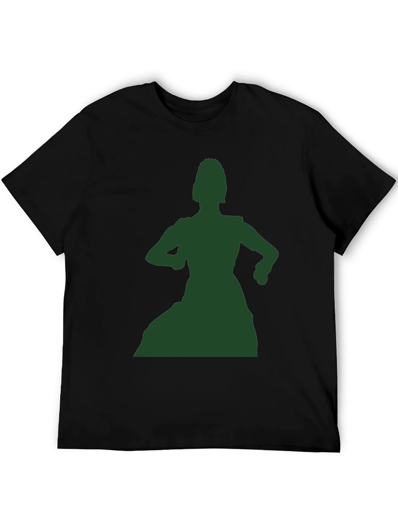 Silhouette Dance Graphic T-Shirt - Stylish Black Tee