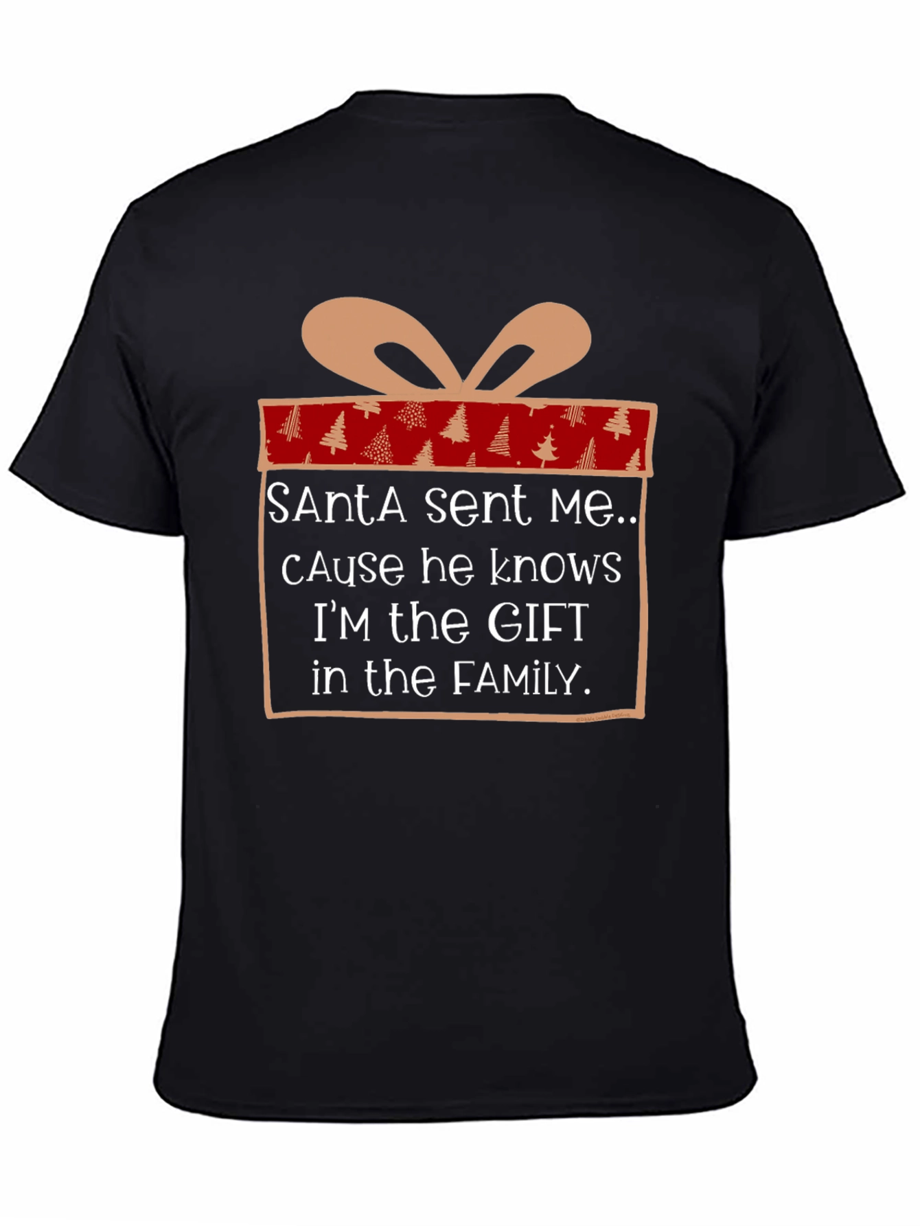 Santa Sent Me Gift T-Shirt - Christmas Family Tee