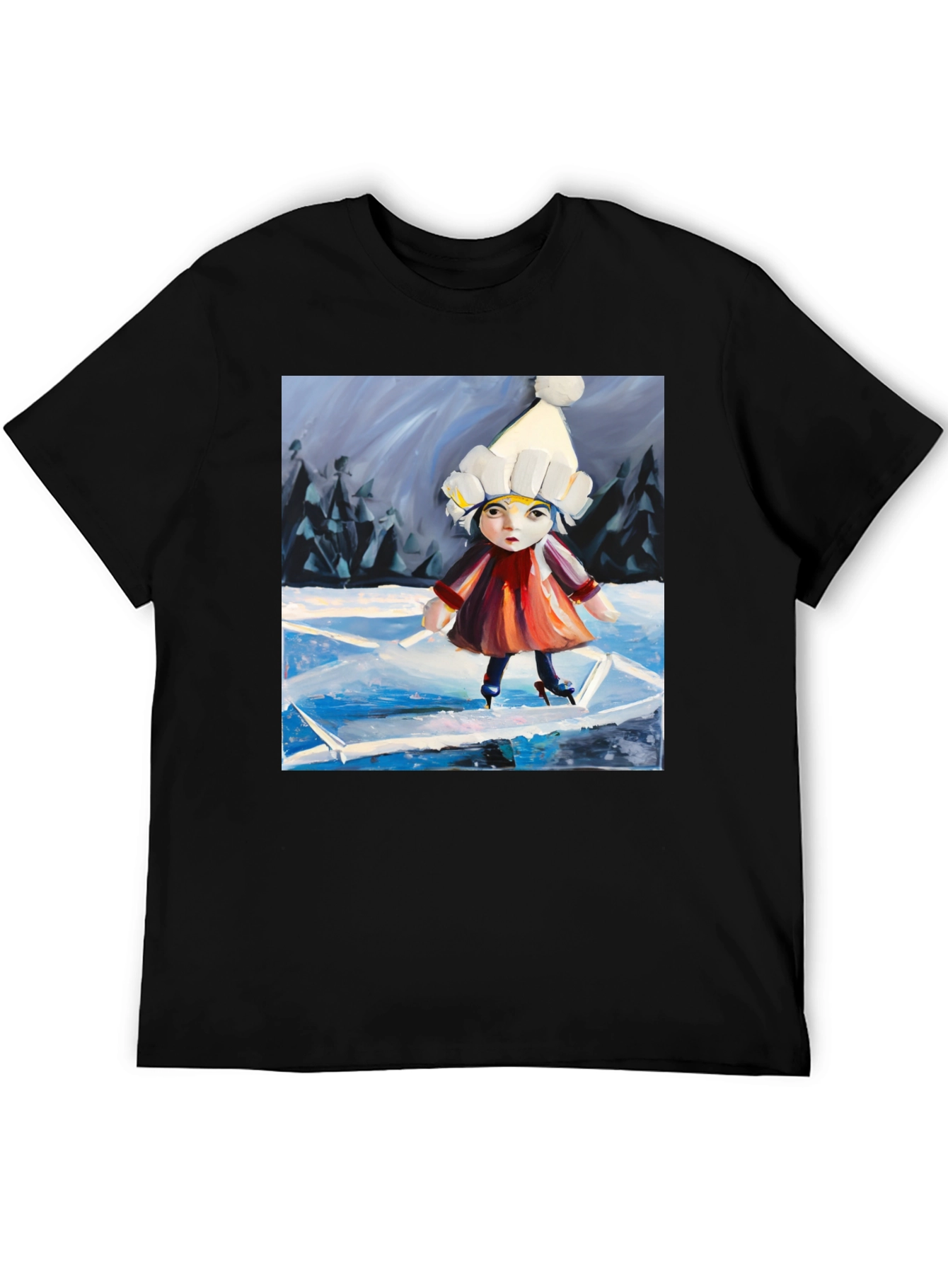 Ice Skating Girl Graphic Tee