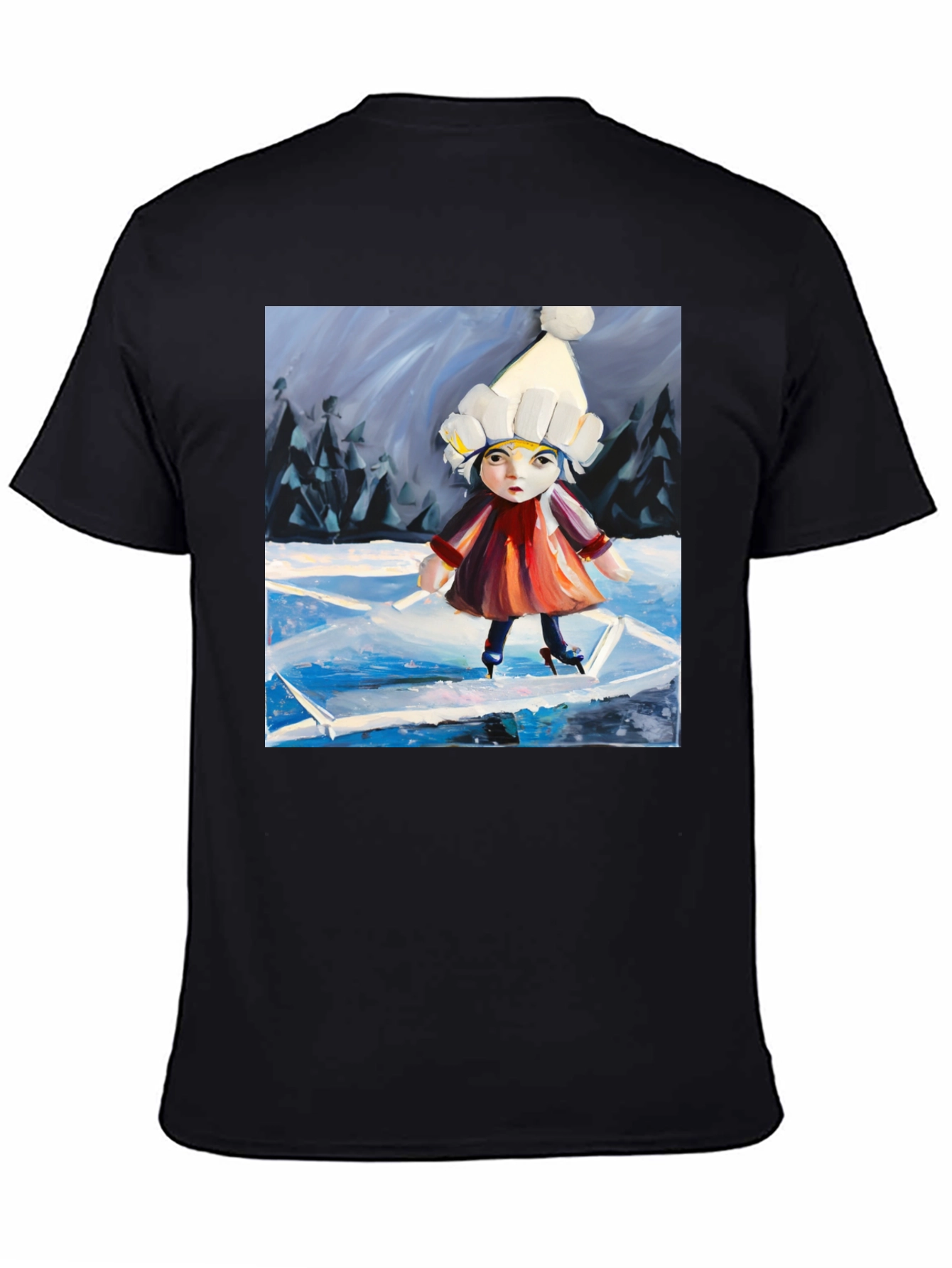 Ice Skating Girl Graphic Tee