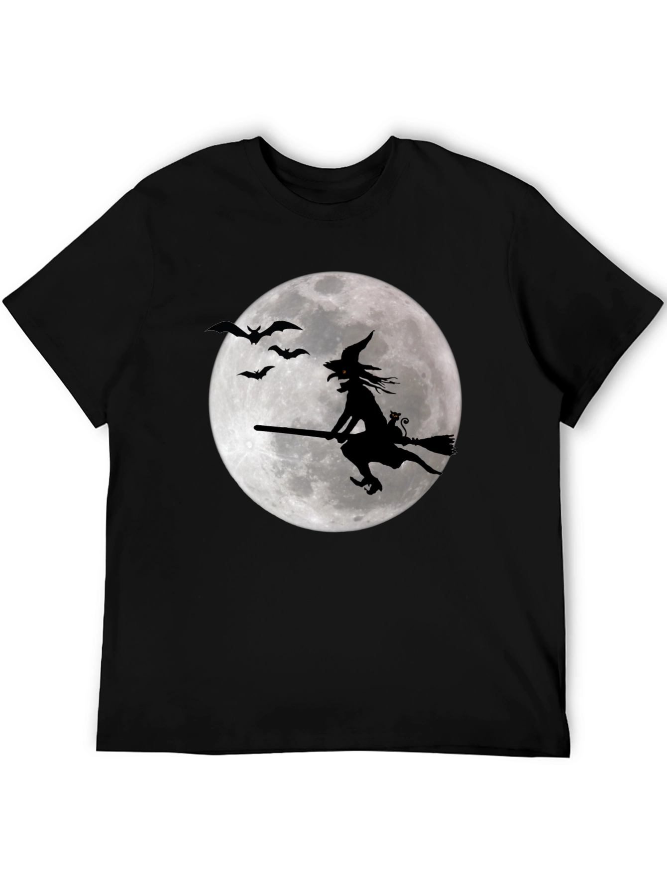 Witch on Moon Graphic T-Shirt