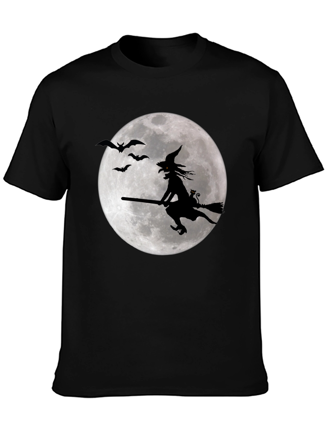 Witch on Moon Graphic T-Shirt
