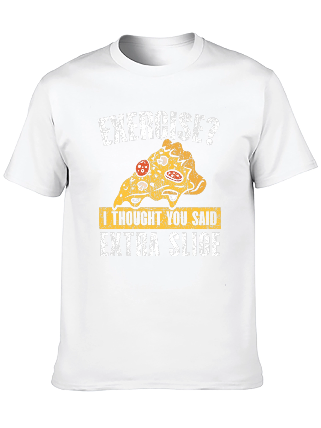 Funny Pizza Exercise T-Shirt