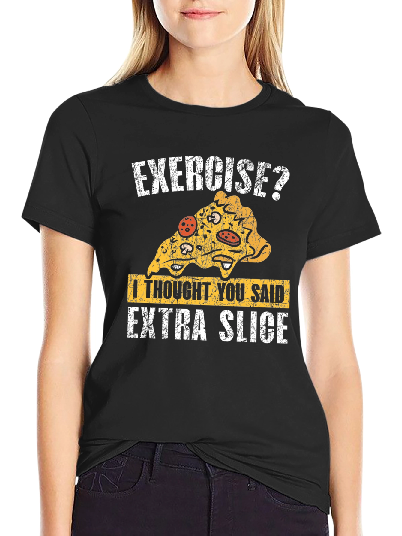 Funny Pizza Exercise T-Shirt