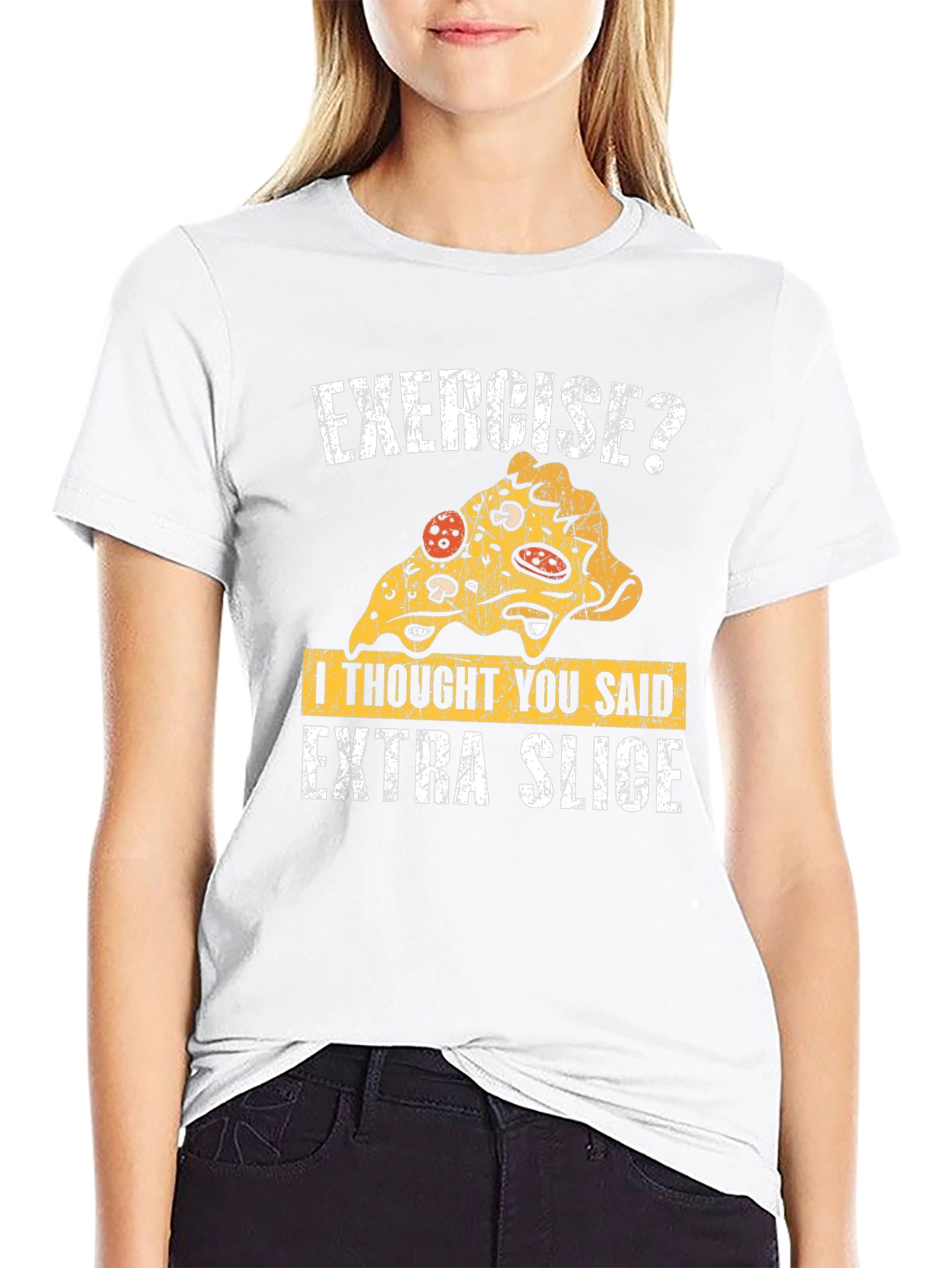 Funny Pizza Exercise T-Shirt