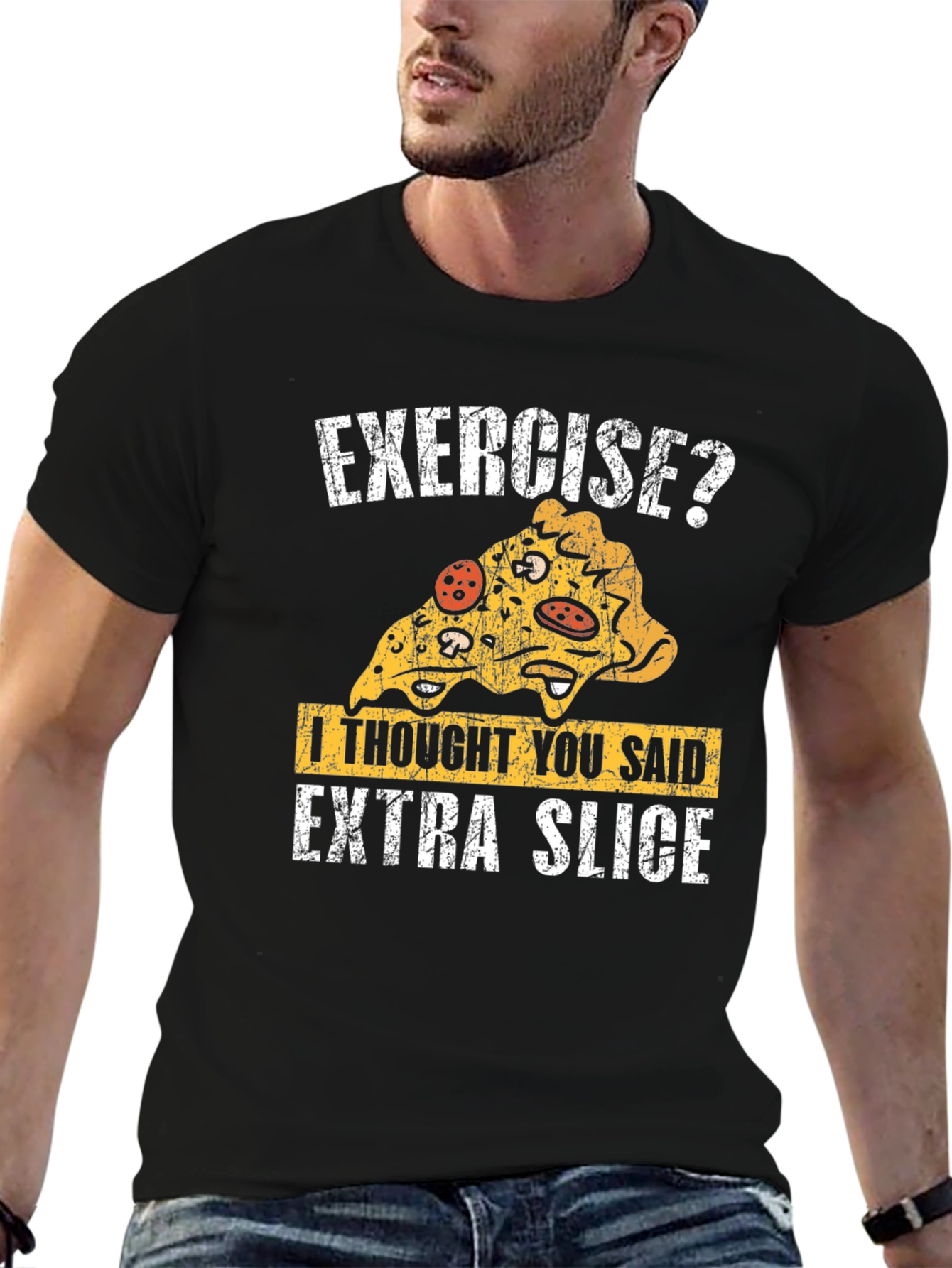 Funny Pizza Exercise T-Shirt