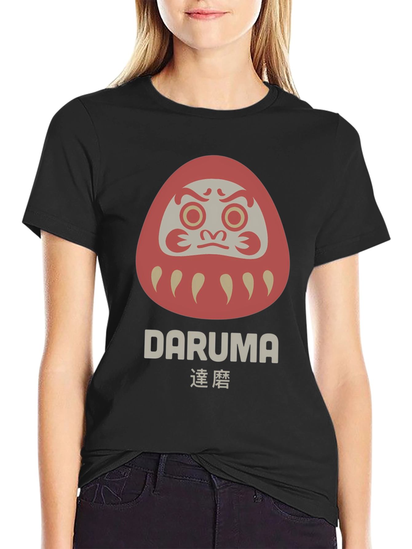 Daruma Doll Graphic T-Shirt - Lucky Amulet Tee