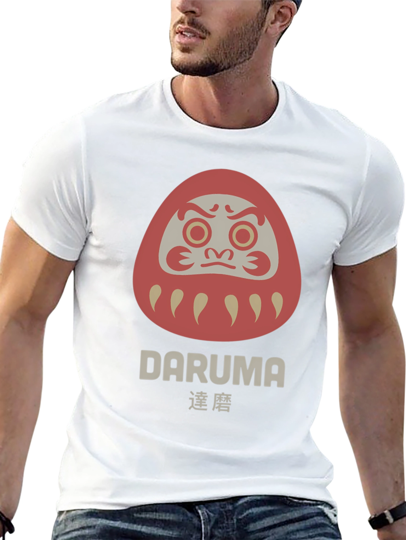 Daruma Doll Graphic T-Shirt - Lucky Amulet Tee