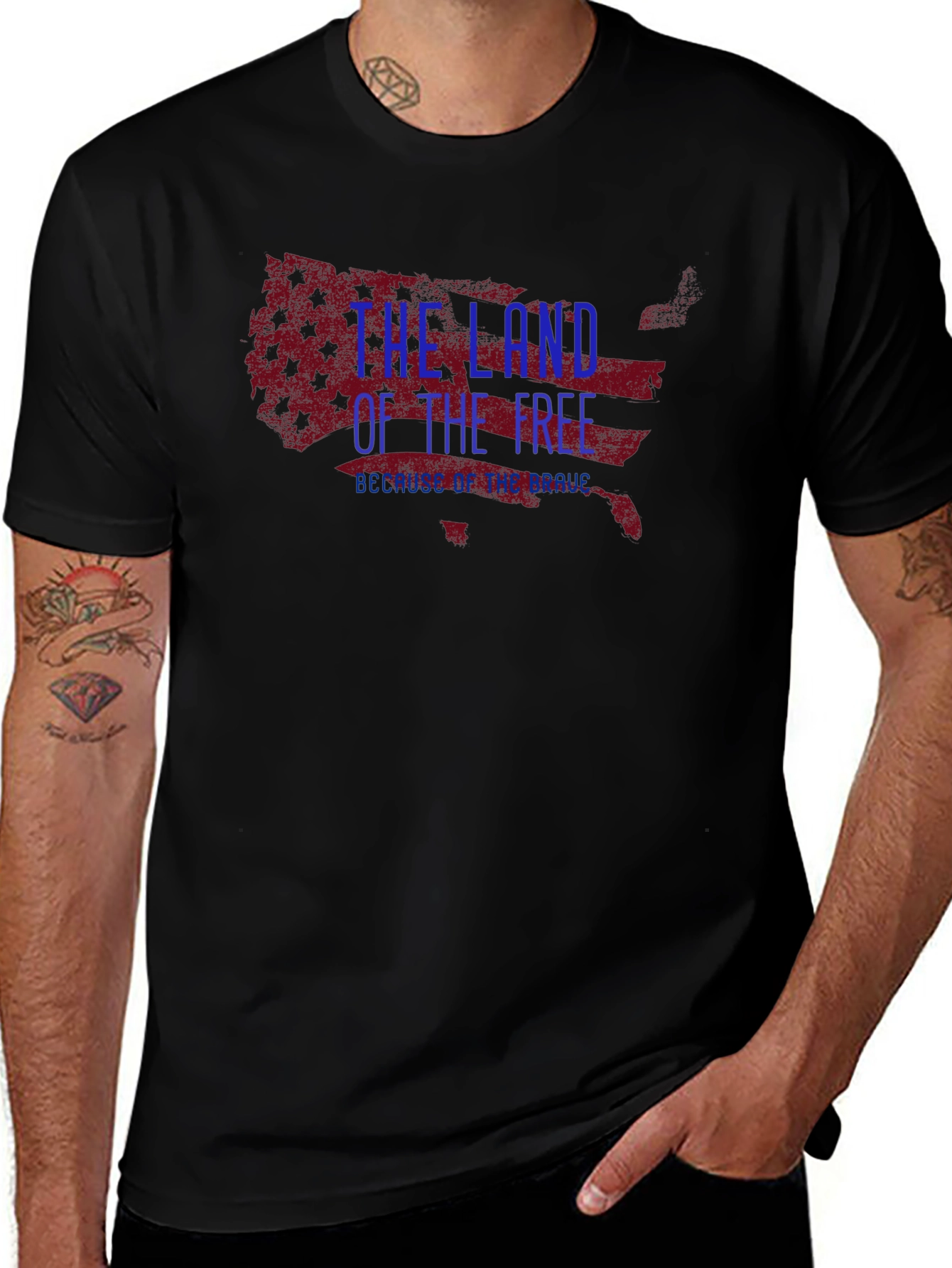Land of the Free Patriotic Tee