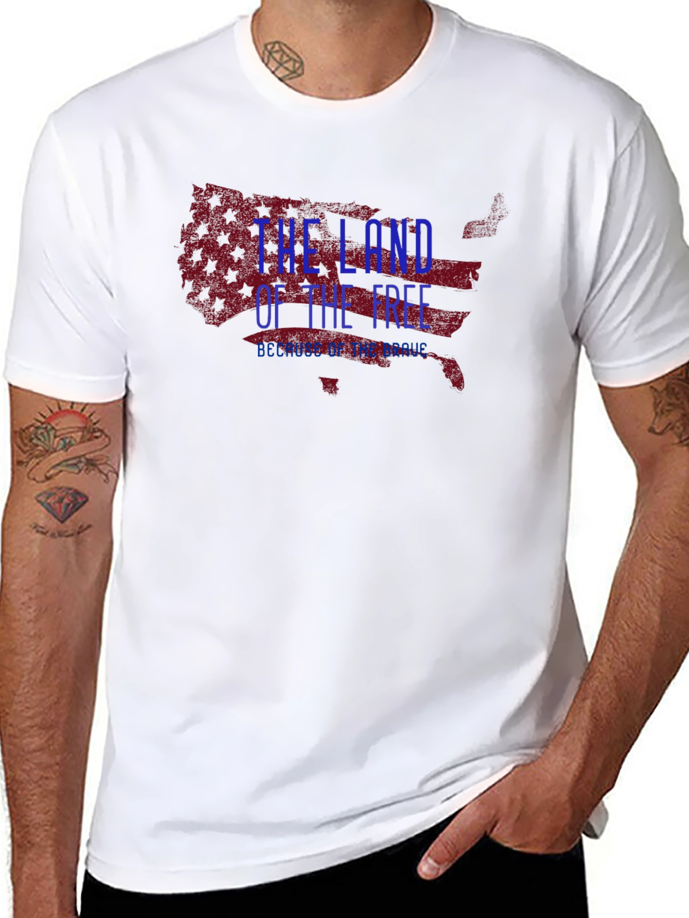 Land of the Free Patriotic Tee