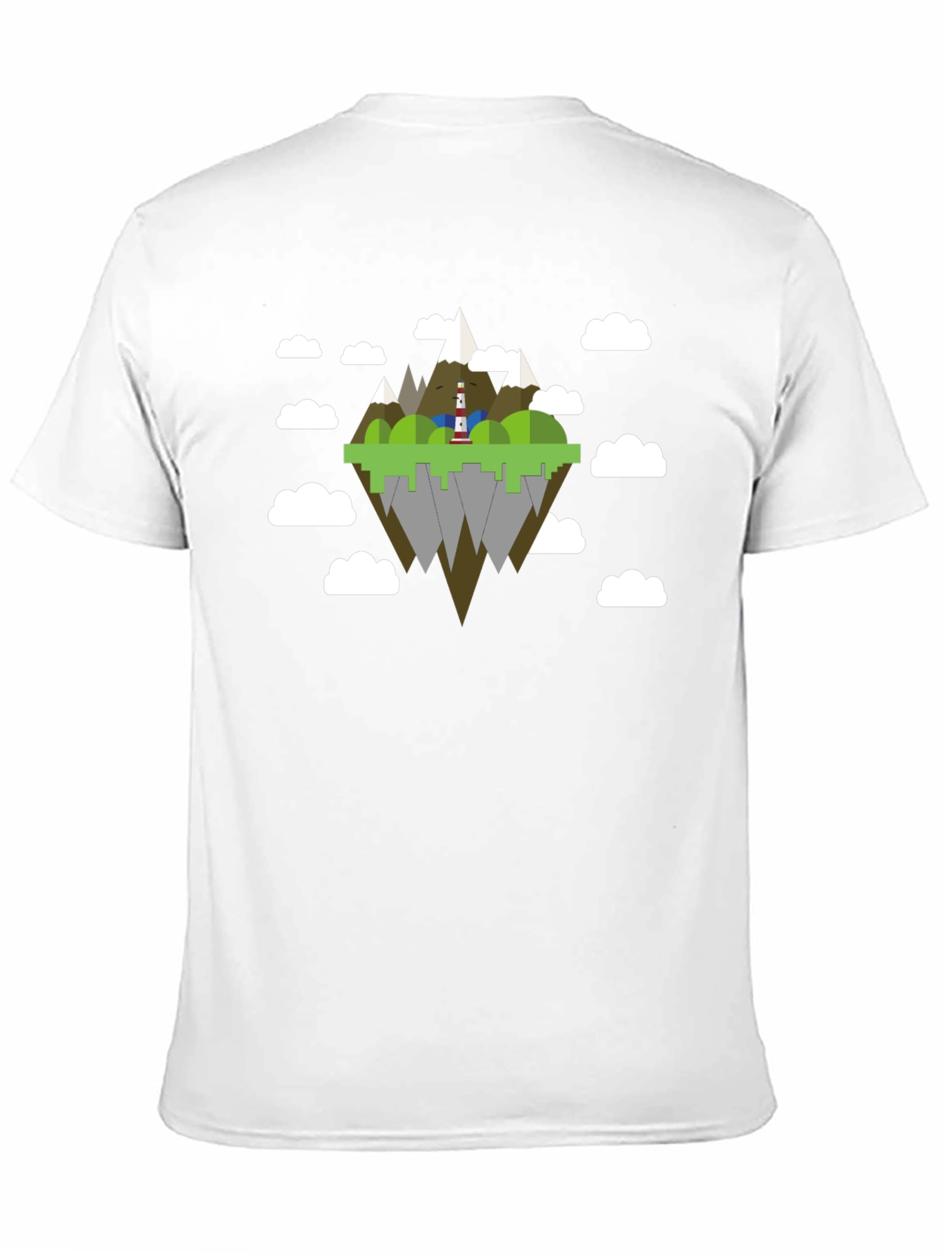 Floating Island Graphic T-Shirt - Black Tee