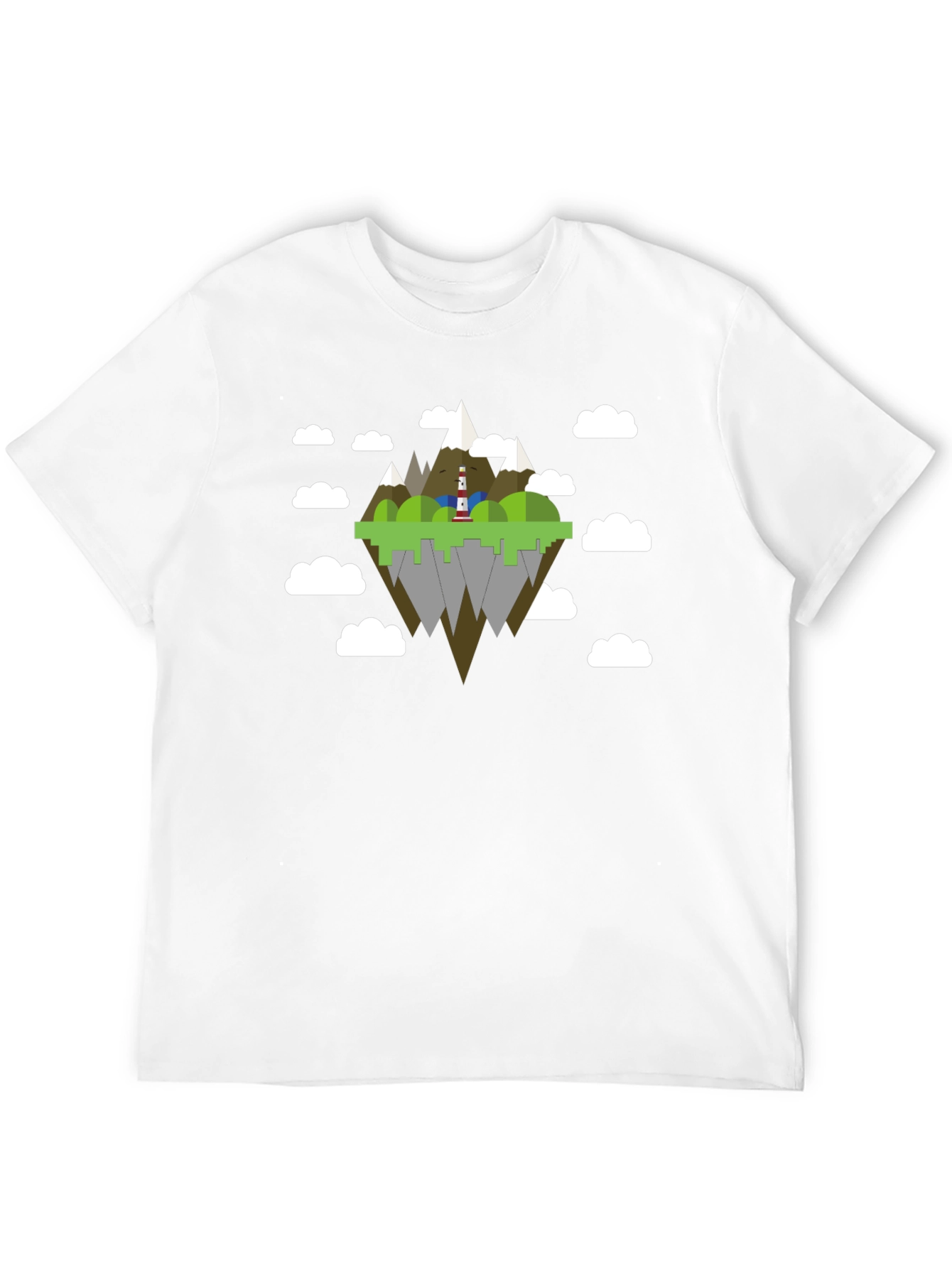 Floating Island Graphic T-Shirt - Black Tee