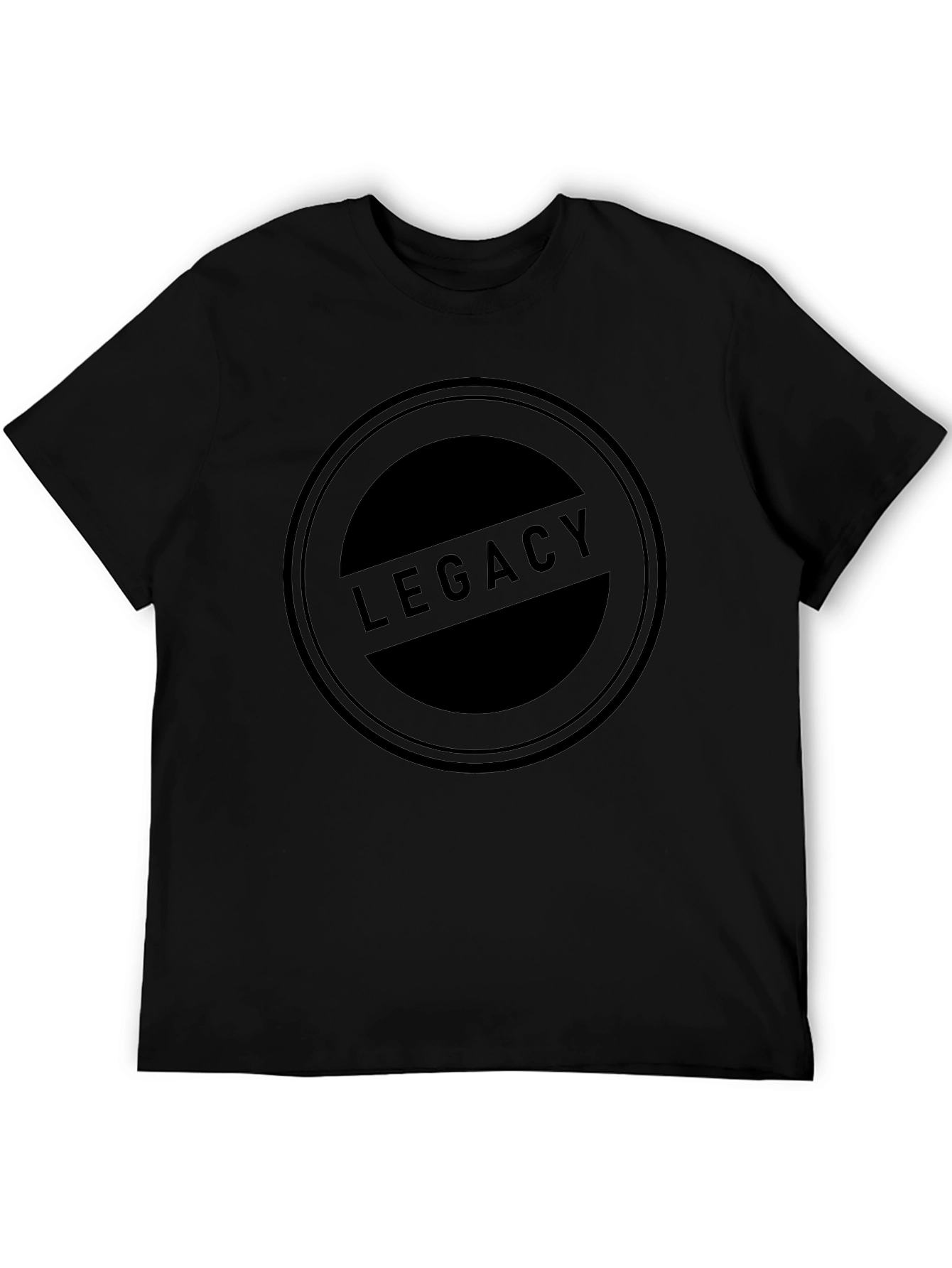 Legacy Graphic Print T-Shirt - Black