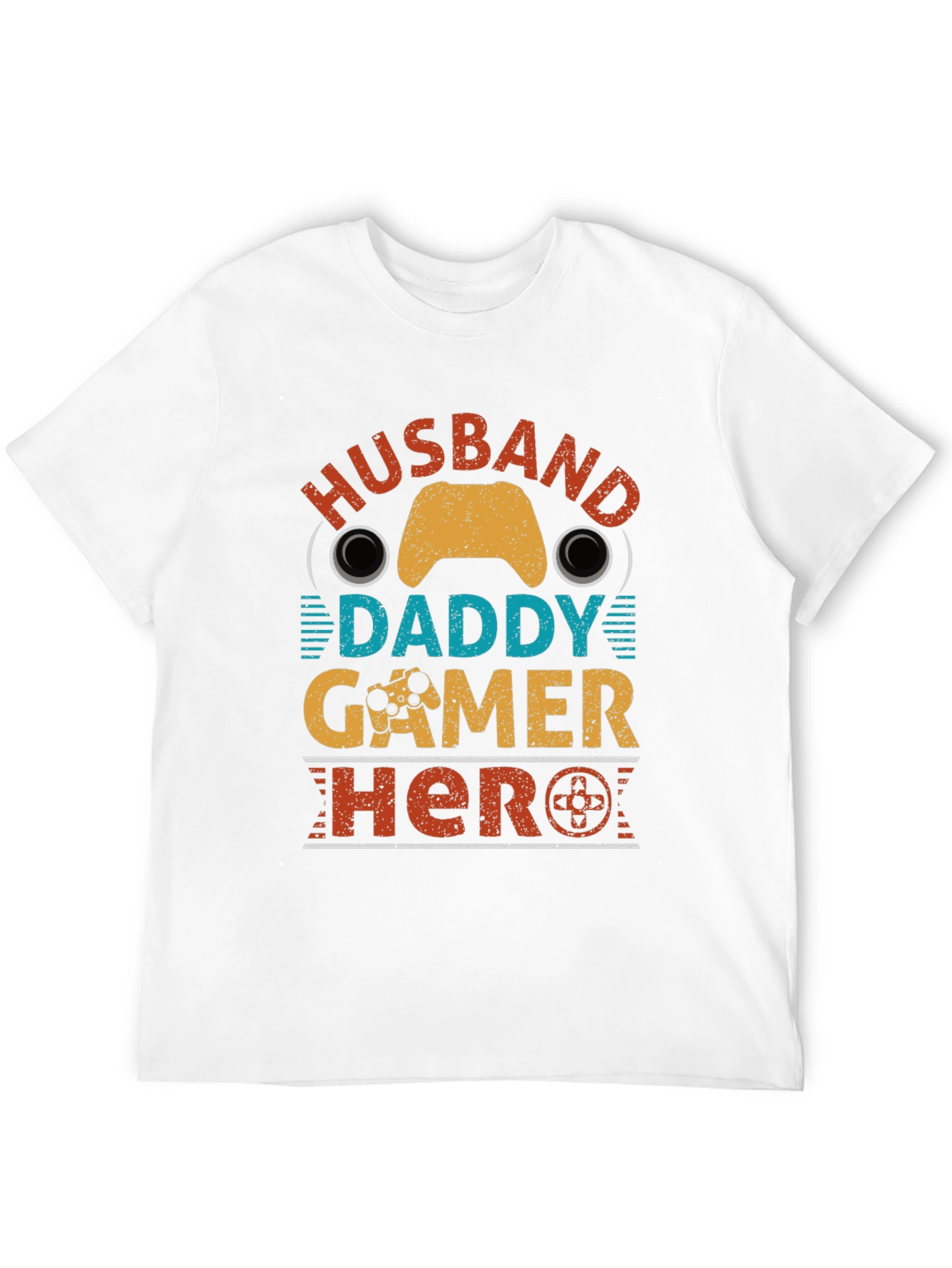 Husband Daddy Gamer Hero Graphic Tee