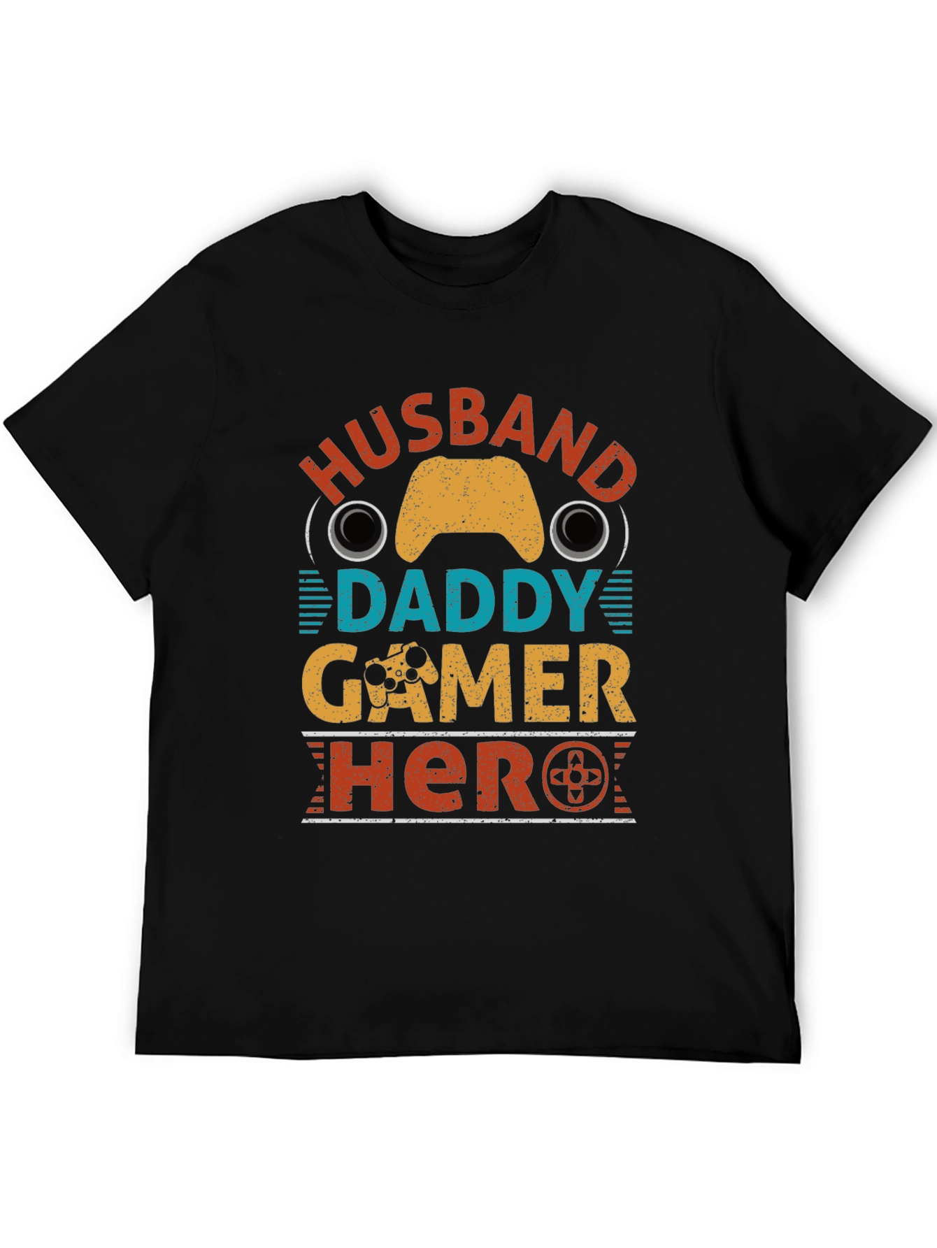 Husband Daddy Gamer Hero Graphic Tee
