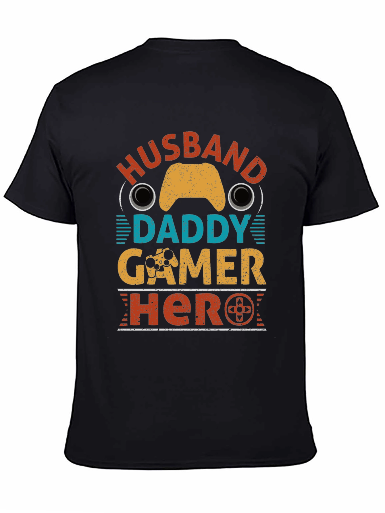 Husband Daddy Gamer Hero Graphic Tee