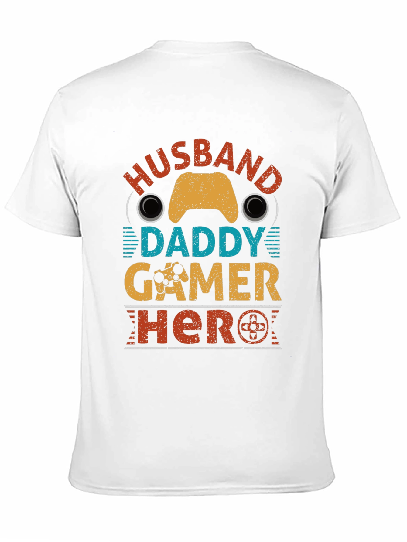 Husband Daddy Gamer Hero Graphic Tee