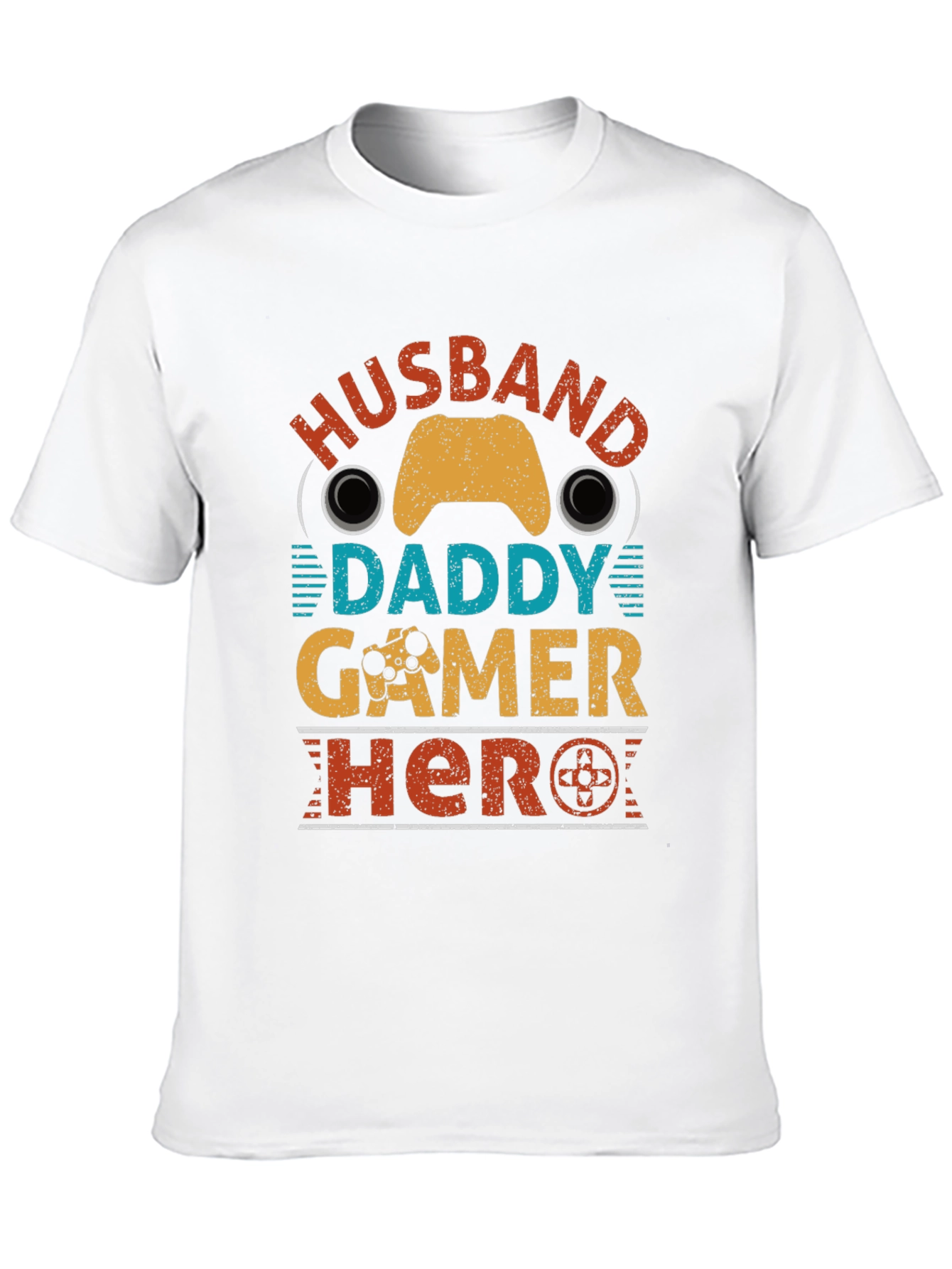Husband Daddy Gamer Hero Graphic Tee