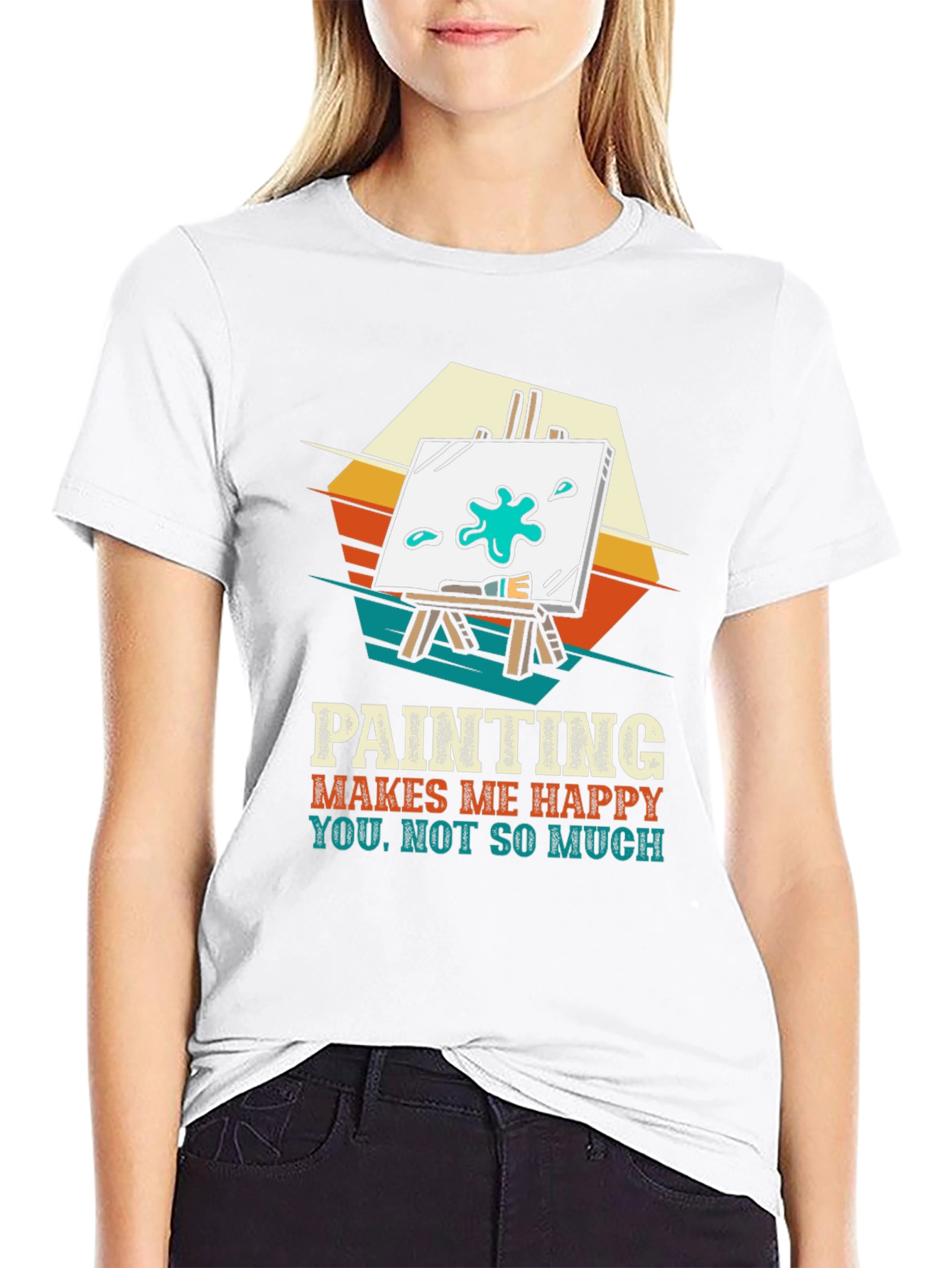 Painting Makes Me Happy Graphic Tee