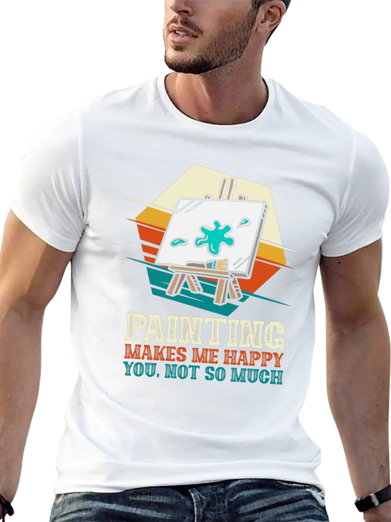 Painting Makes Me Happy Graphic Tee
