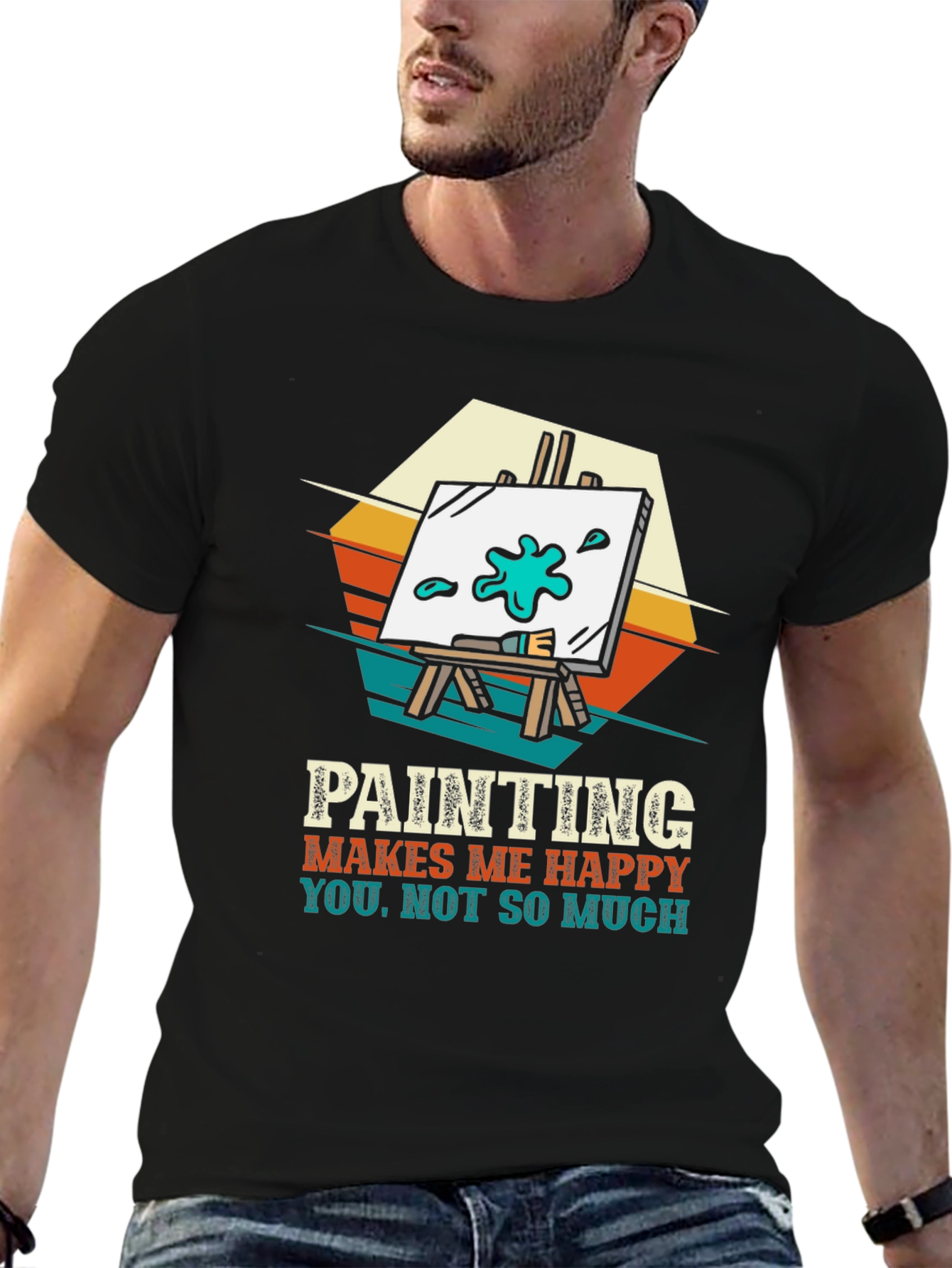Painting Makes Me Happy Graphic Tee