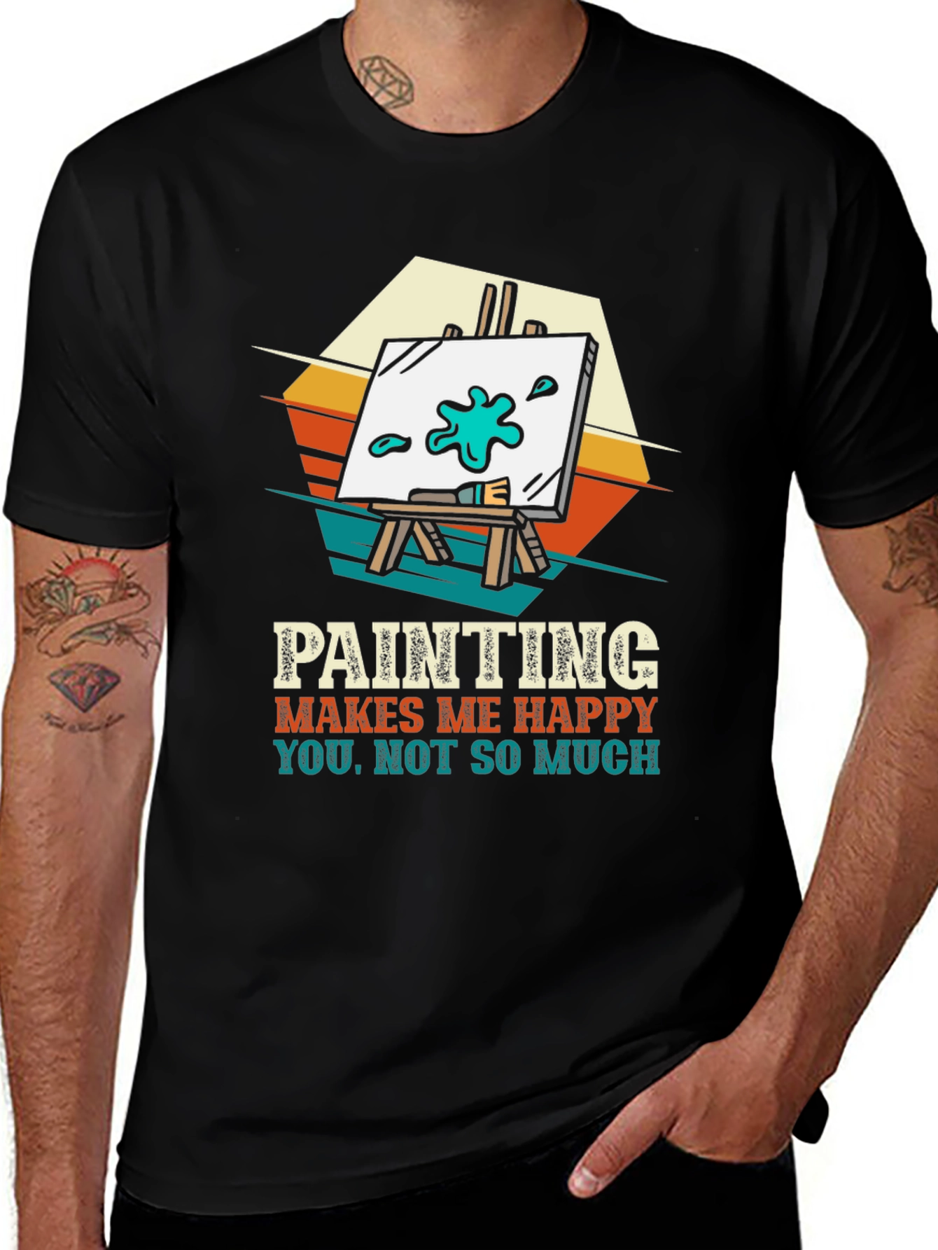 Painting Makes Me Happy Graphic Tee