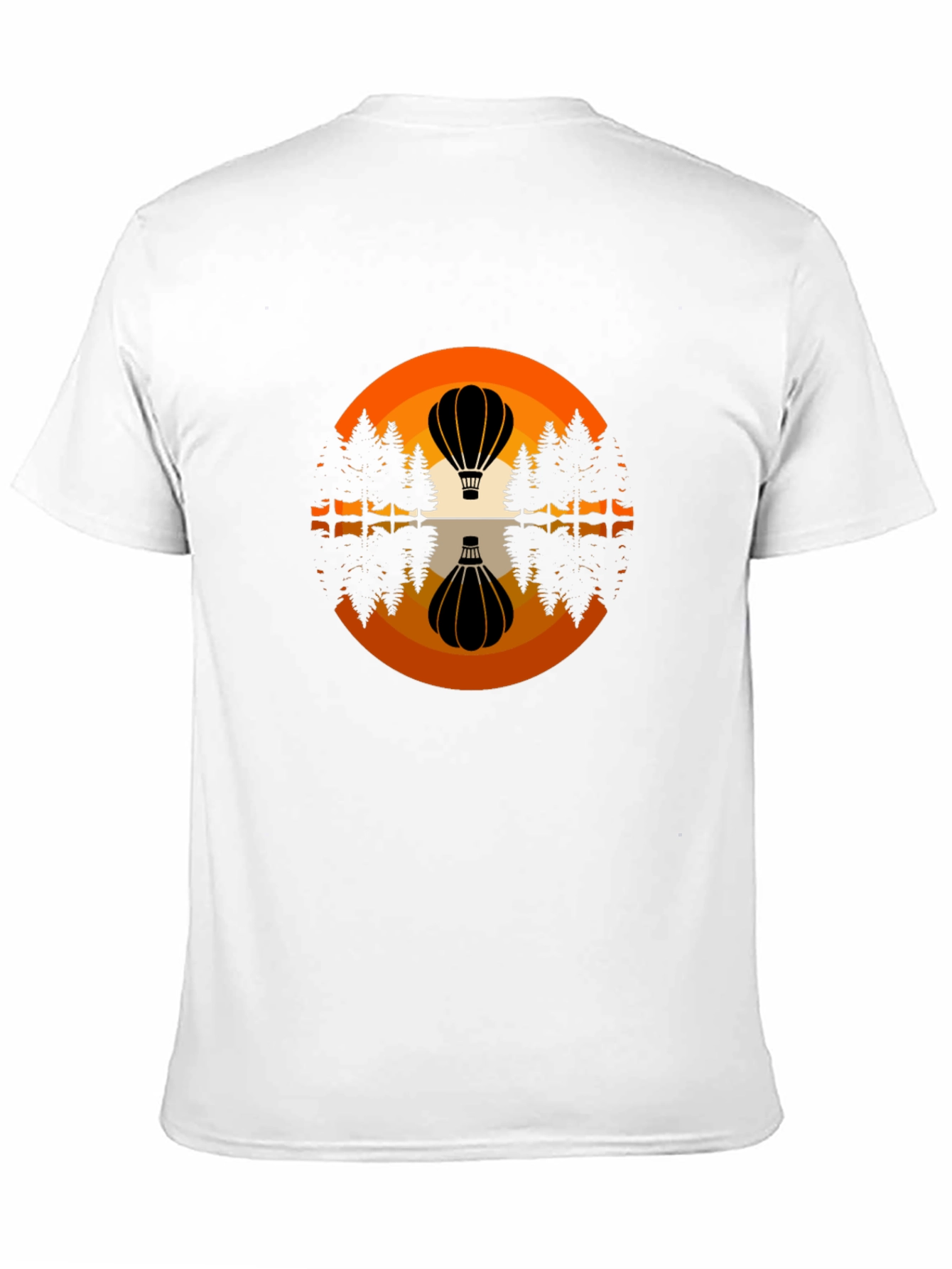 Hot Air Balloon Reflective Graphic T-Shirt