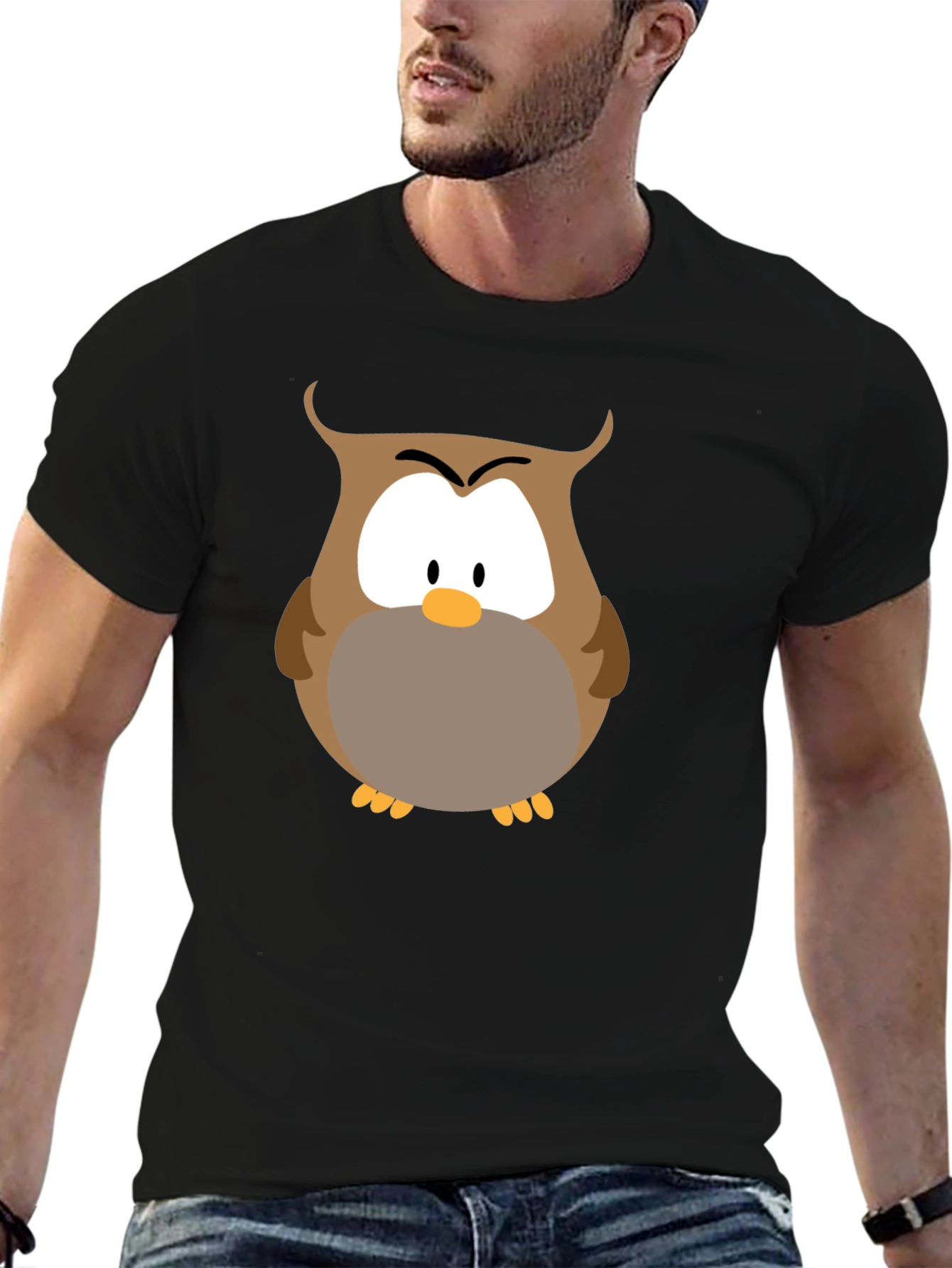 Owl Graphic T-Shirt - Soft Cotton Blend