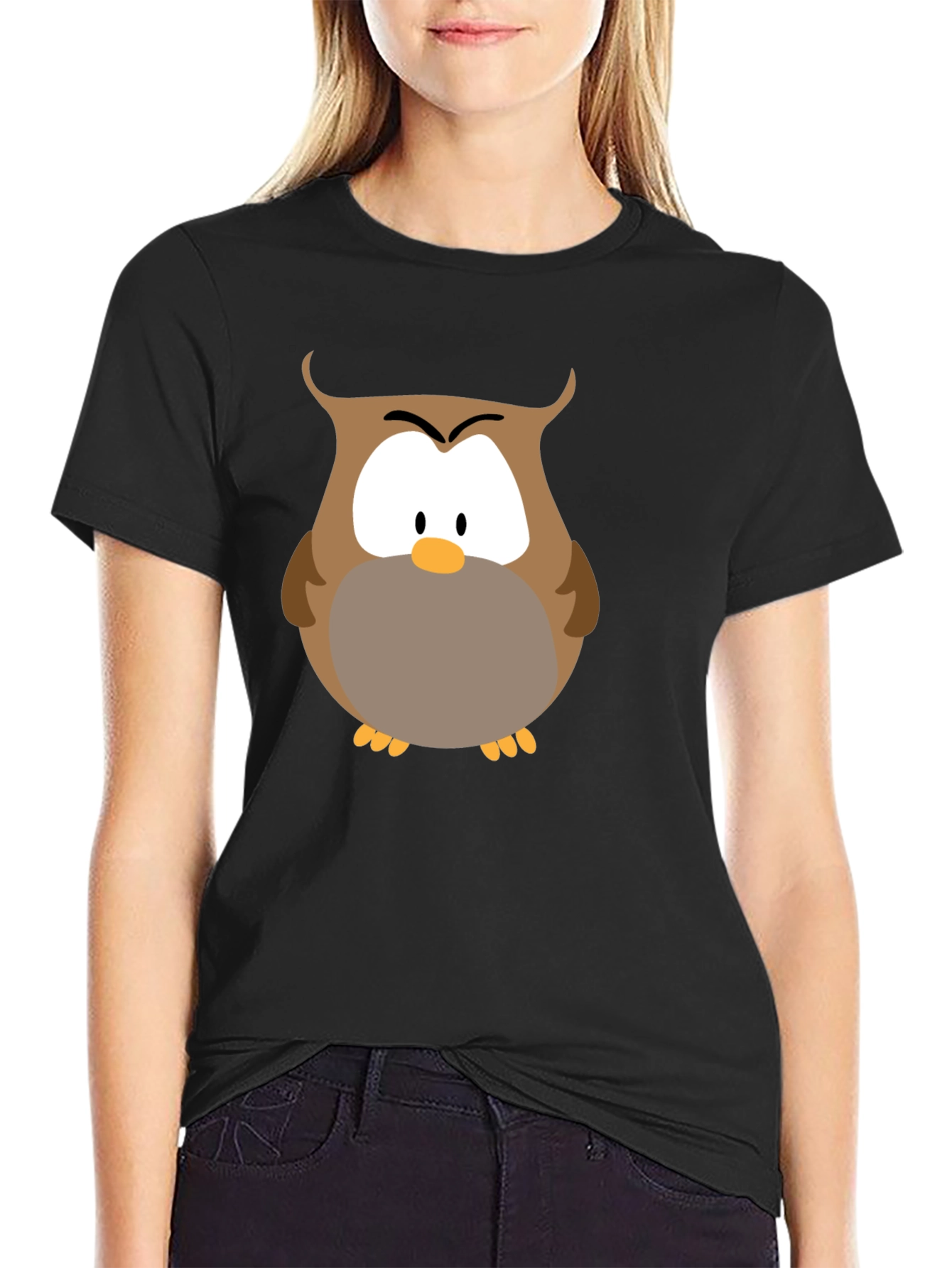 Owl Graphic T-Shirt - Soft Cotton Blend