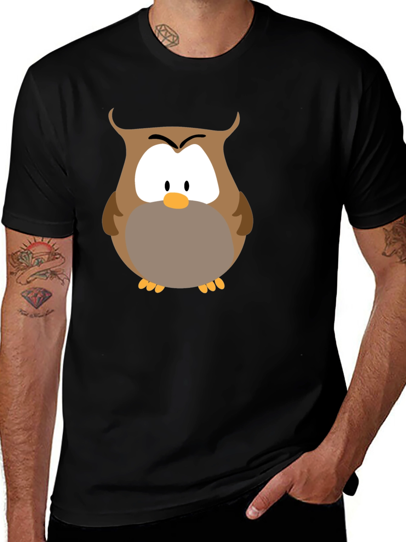 Owl Graphic T-Shirt - Soft Cotton Blend