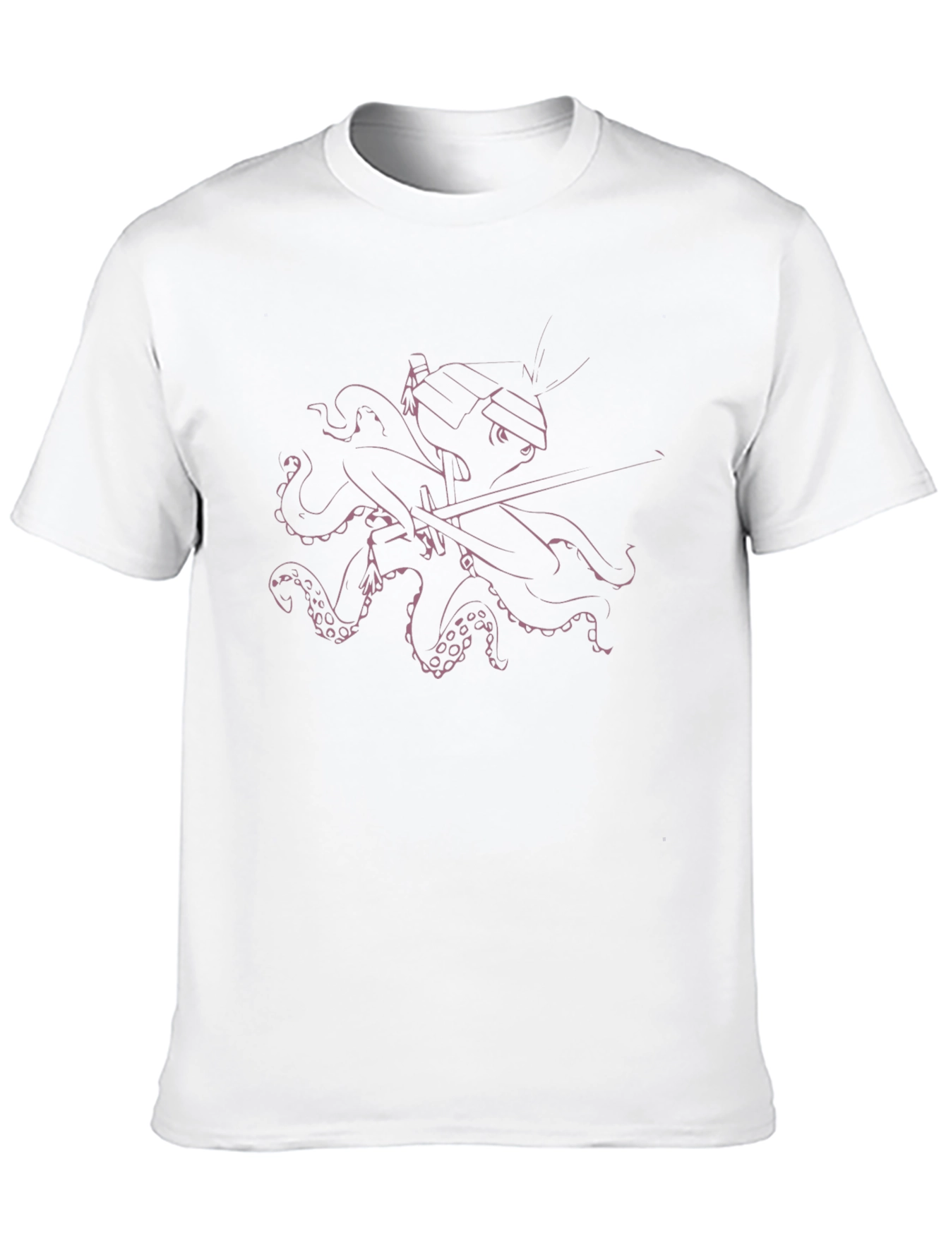 Samurai Octopus Black T-Shirt