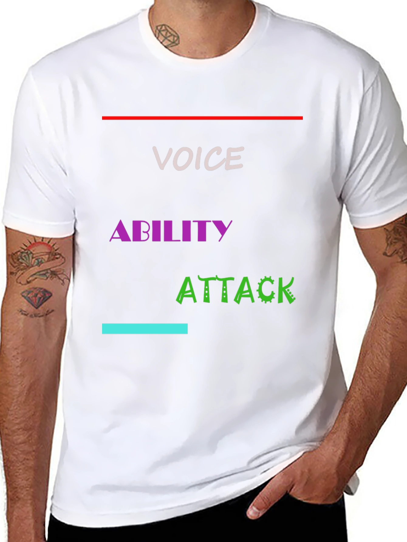 Voice Ability Attack Graphic T-Shirt