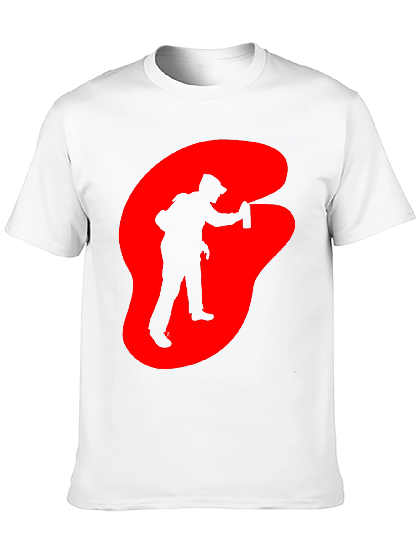 Graffiti Artist Graphic Tee - Black Cotton T-Shirt