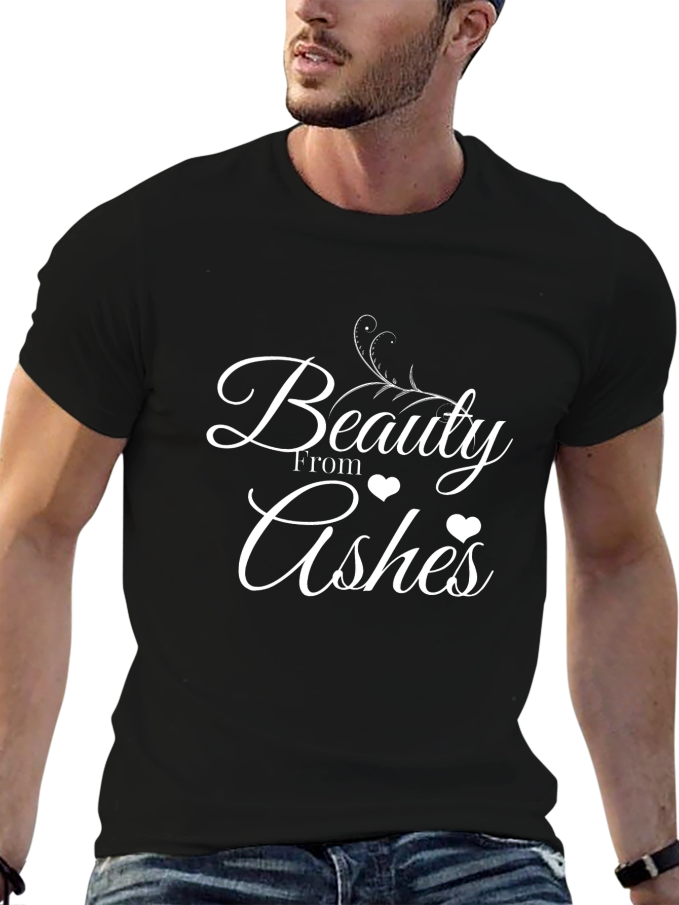 Beauty From Ashes Graphic Tee - Black