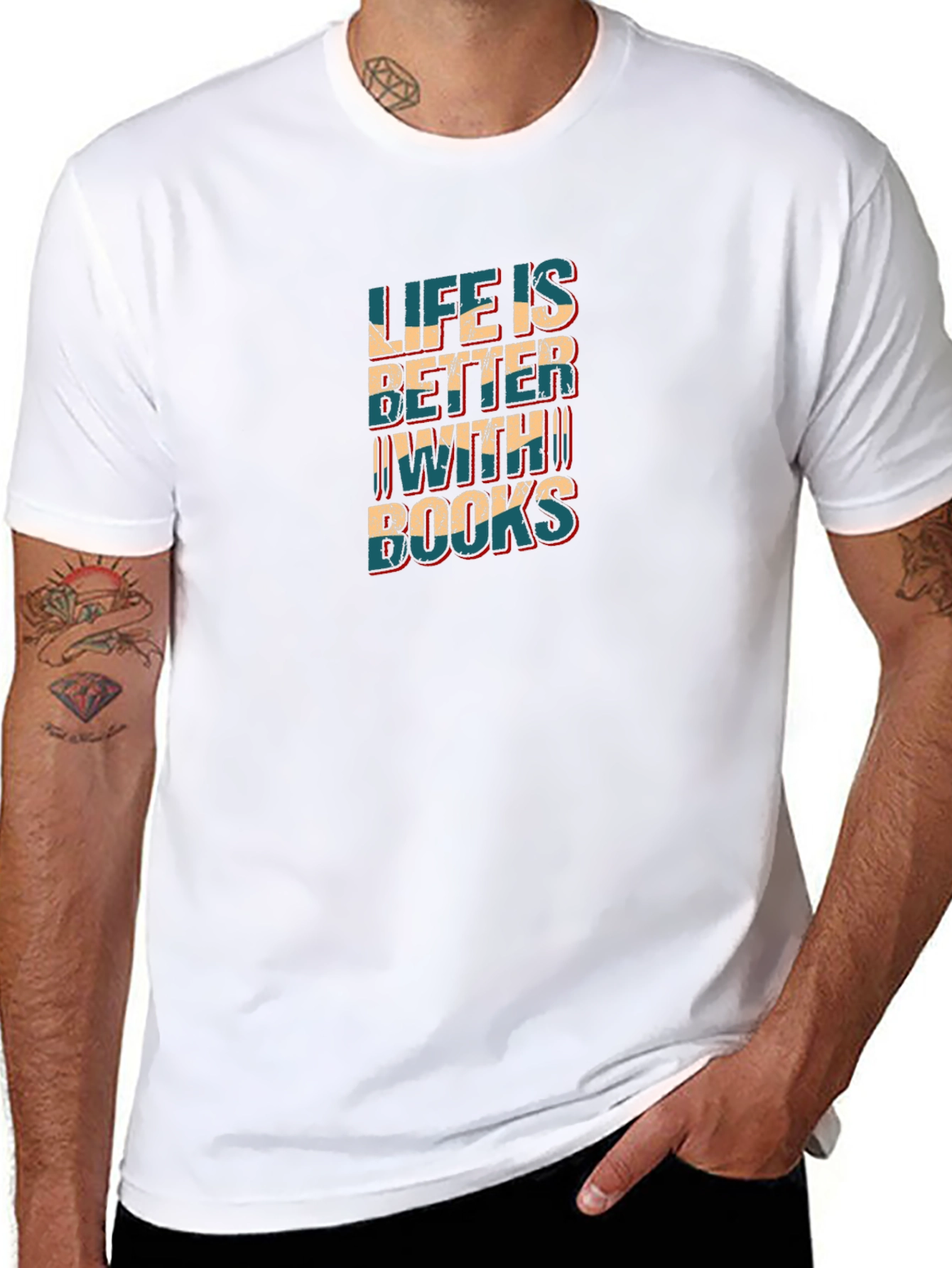 Life is Better With Books Black T-Shirt