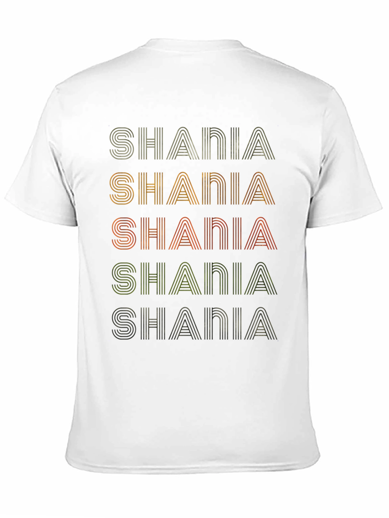 Retro Shania Stacked Text Graphic Tee