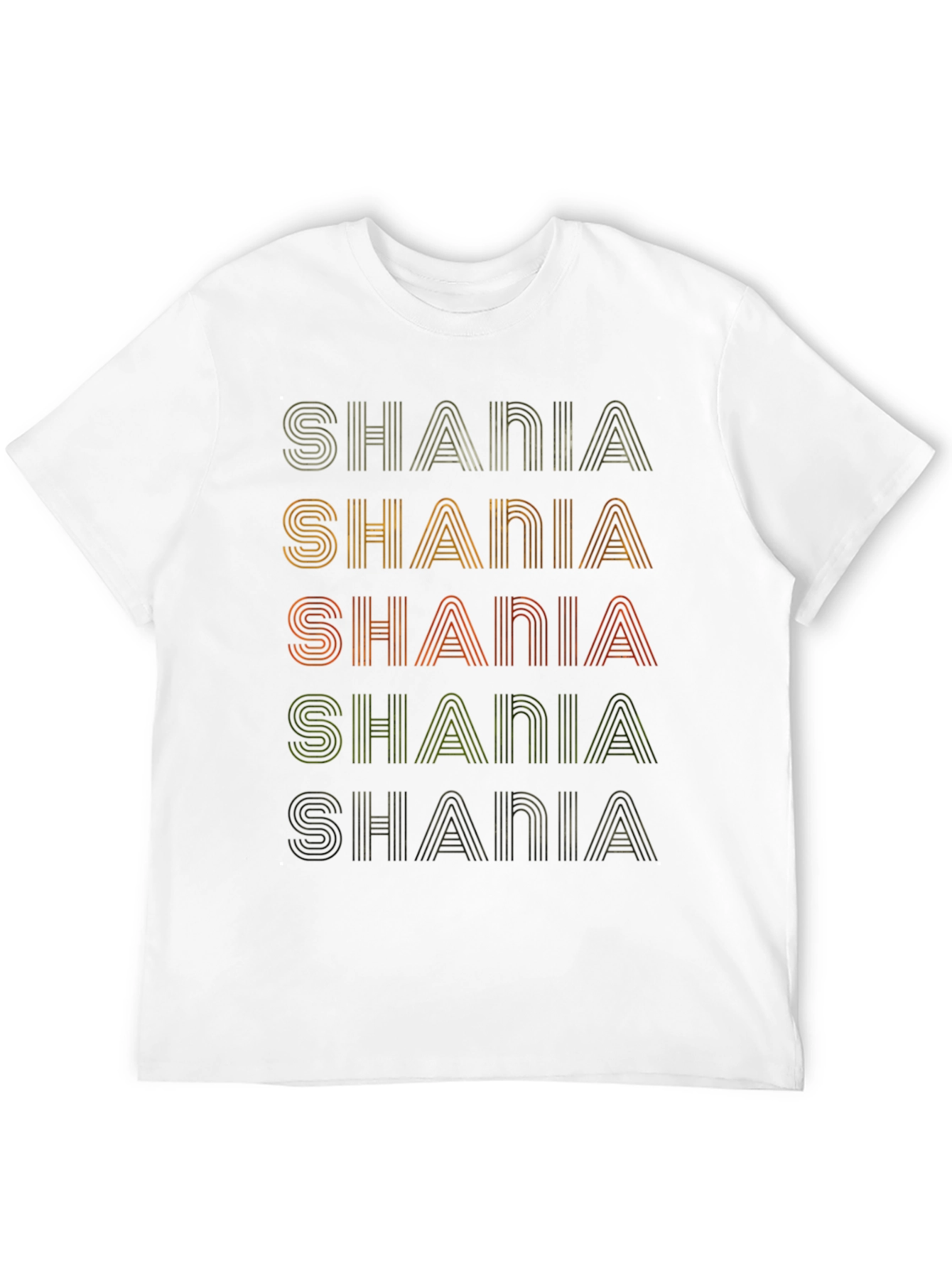 Retro Shania Stacked Text Graphic Tee