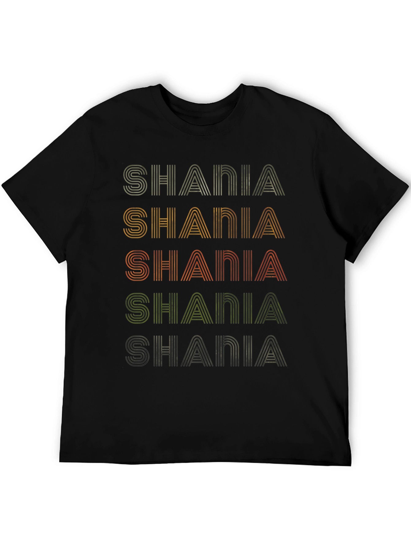 Retro Shania Stacked Text Graphic Tee