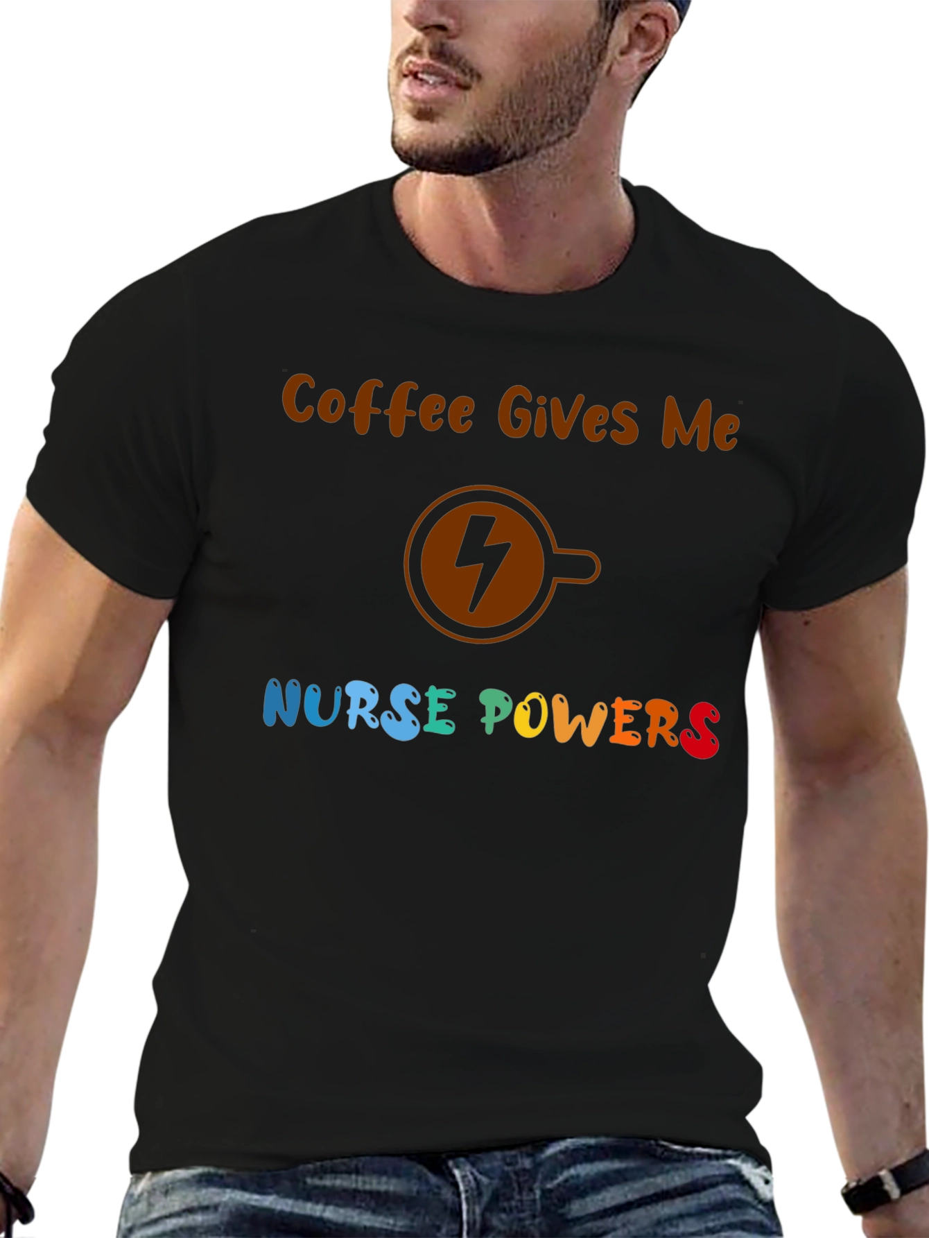 Coffee Nurse Powers Graphic Tee