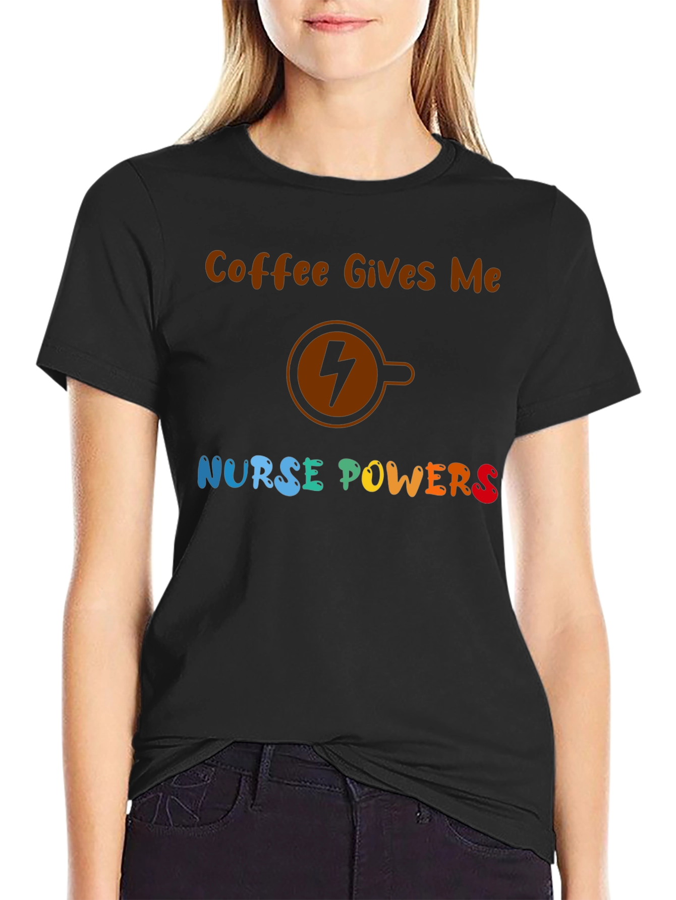 Coffee Nurse Powers Graphic Tee