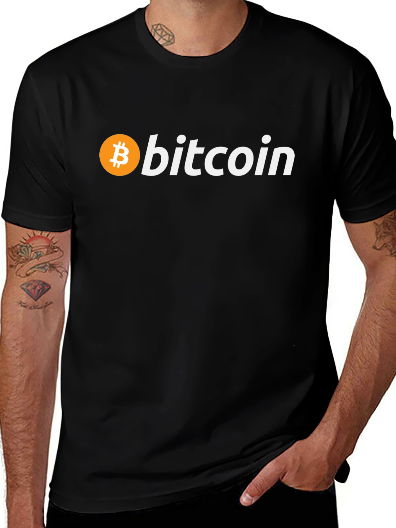 Bitcoin Logo Graphic Tee - Crypto Enthusiast Apparel