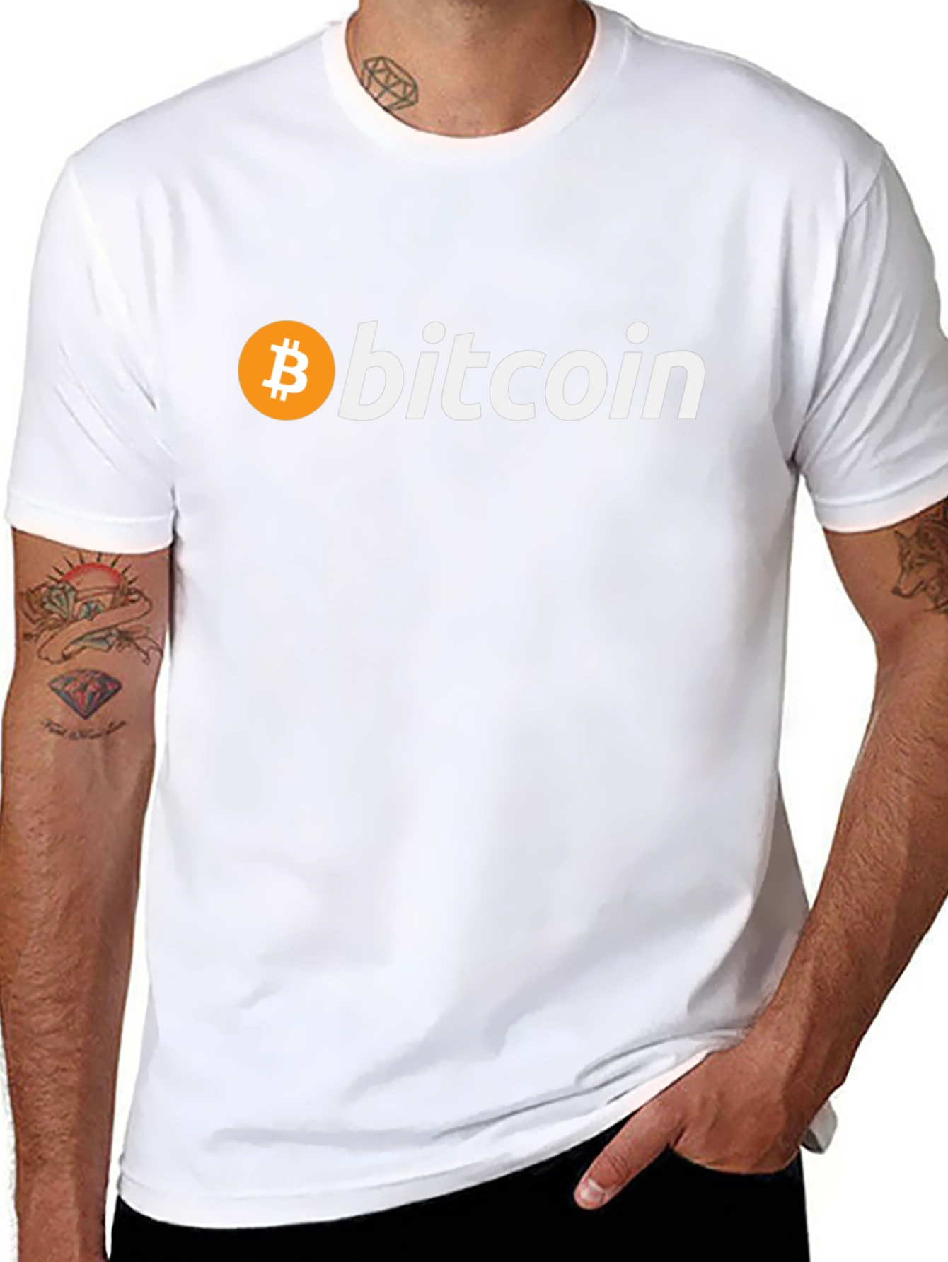 Bitcoin Logo Graphic Tee - Crypto Enthusiast Apparel