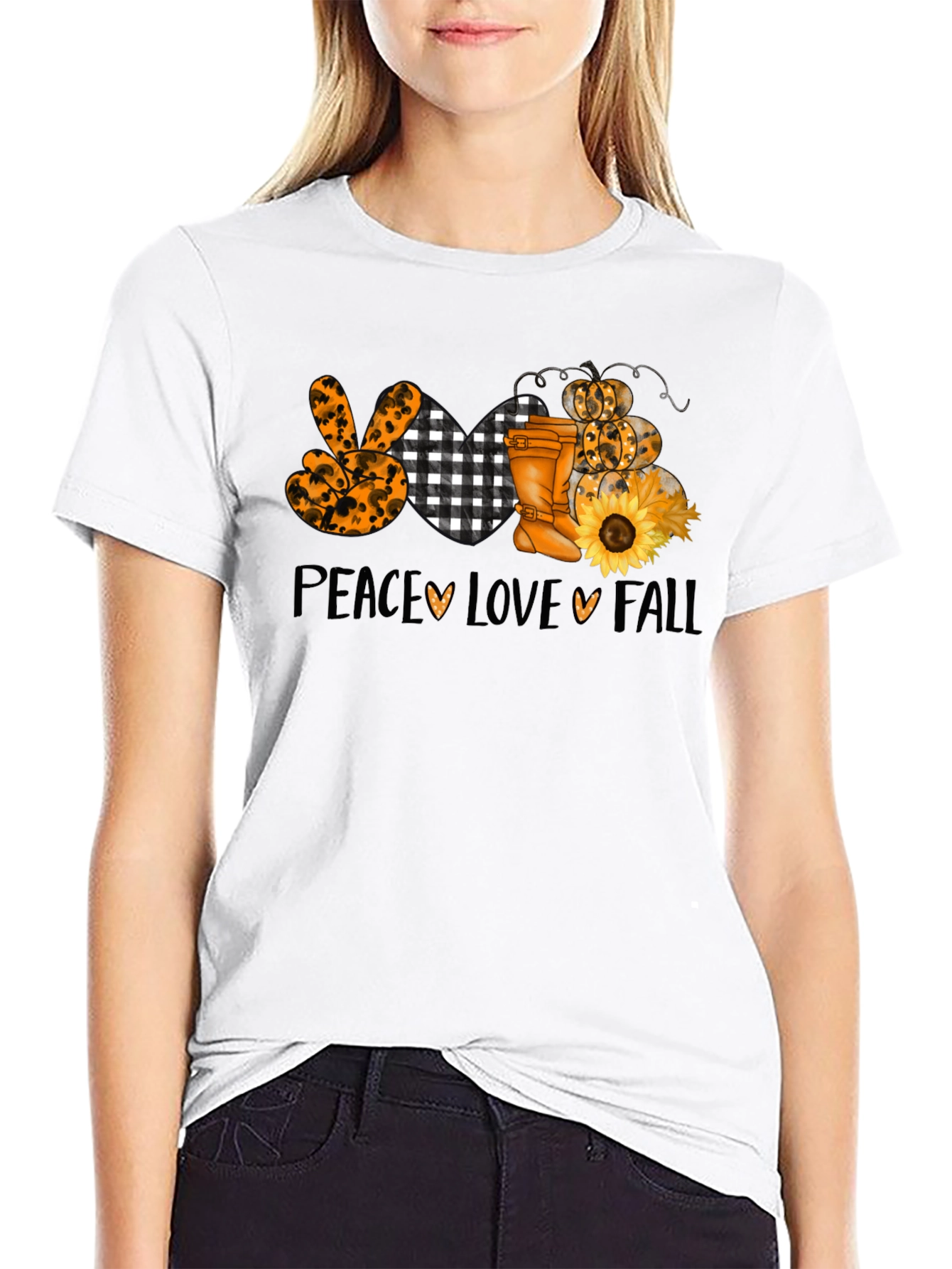 Peace Love Fall Graphic Tee