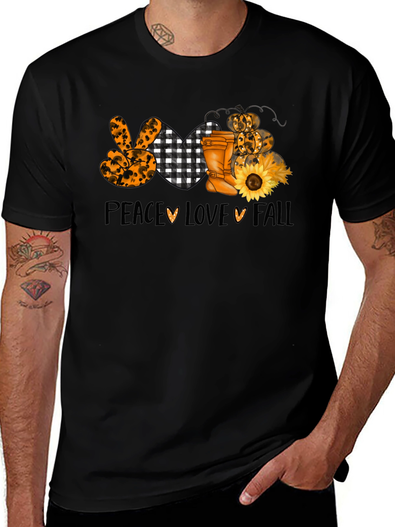 Peace Love Fall Graphic Tee