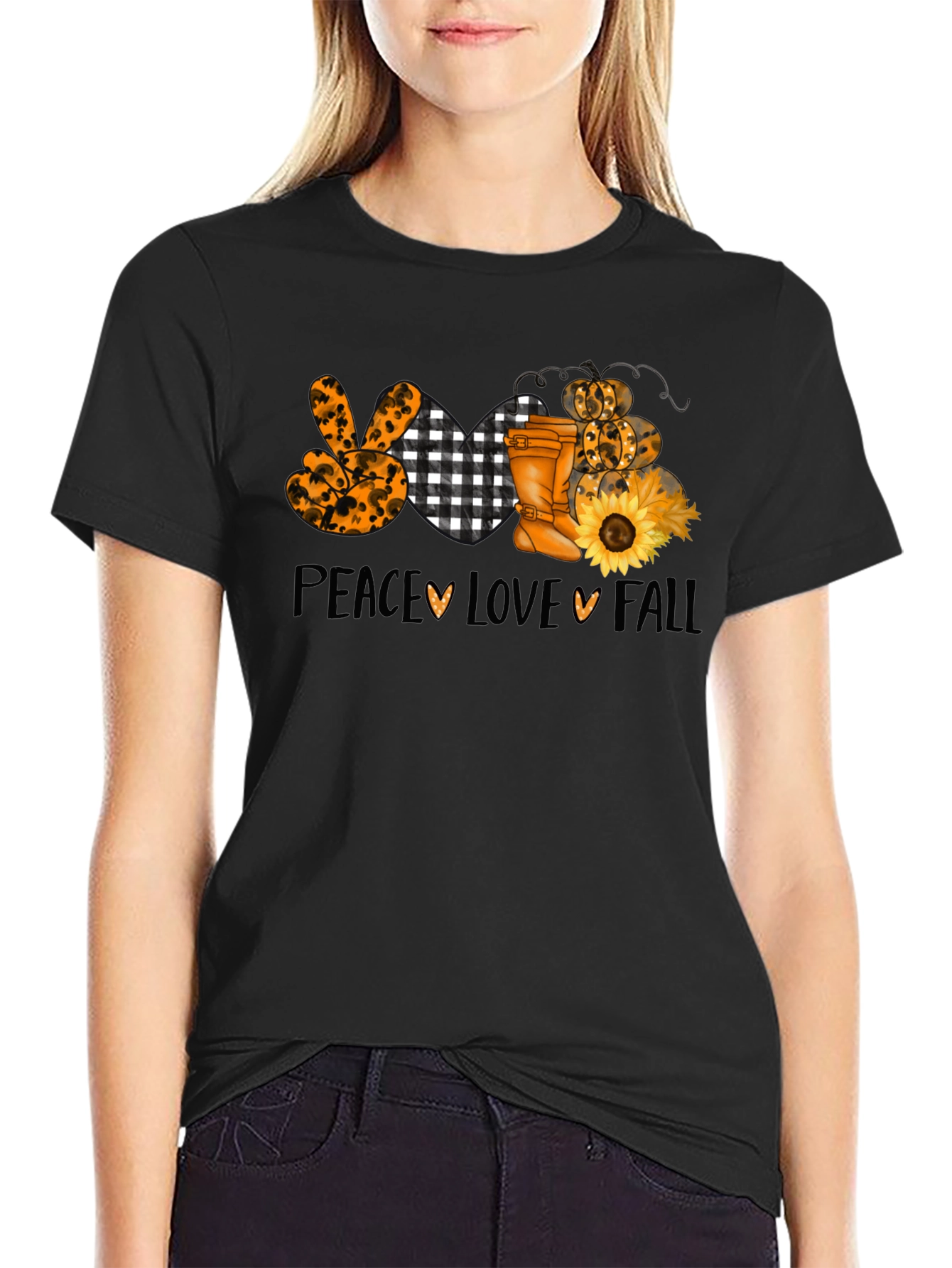 Peace Love Fall Graphic Tee